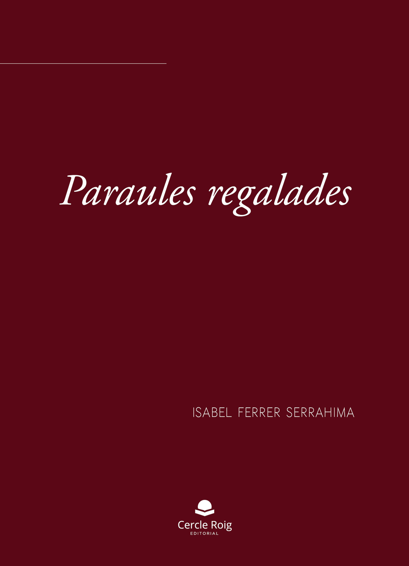 Portada de Paraules regalades