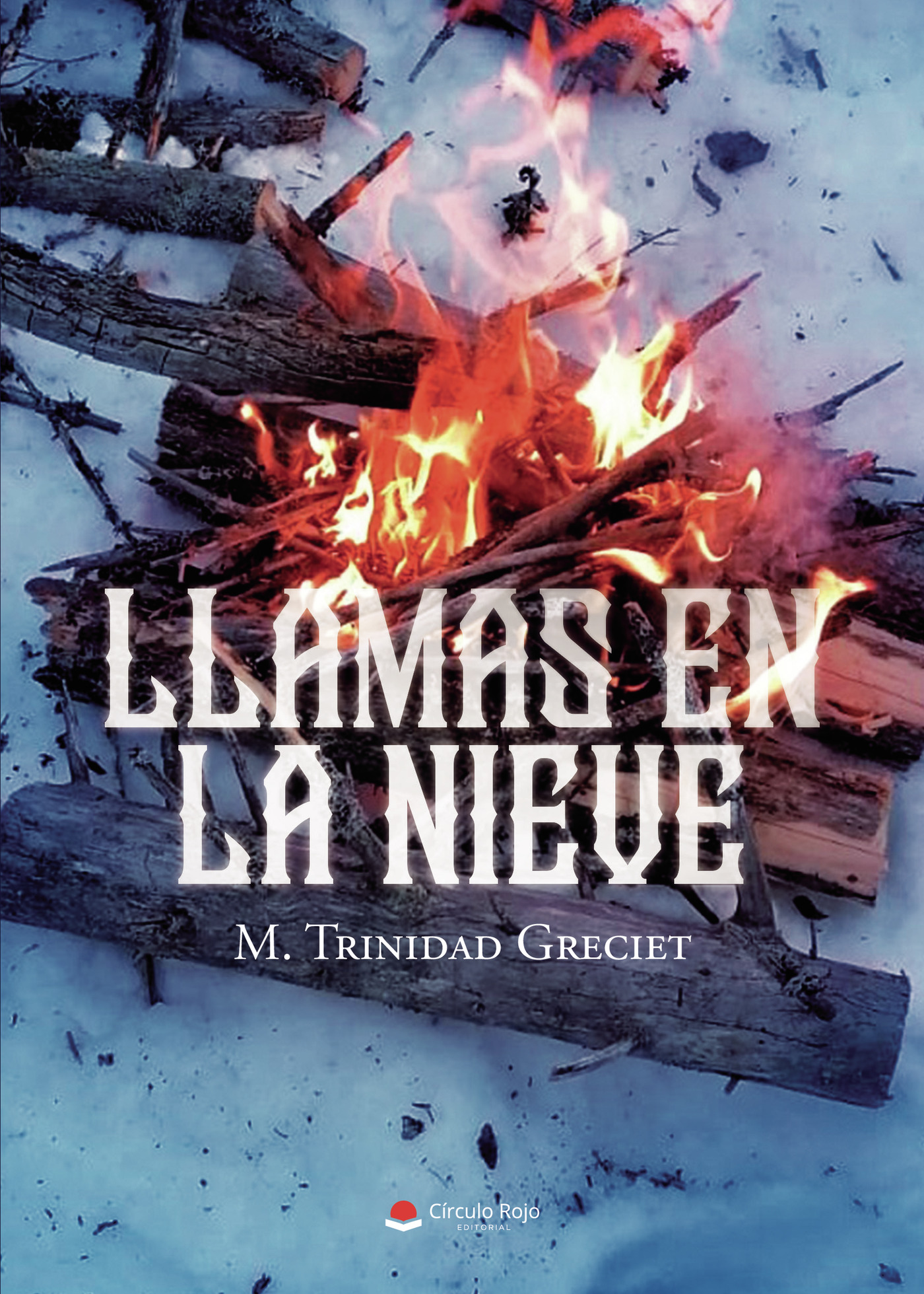 Portada de Llamas en la nieve · M. Trinidad Greciet