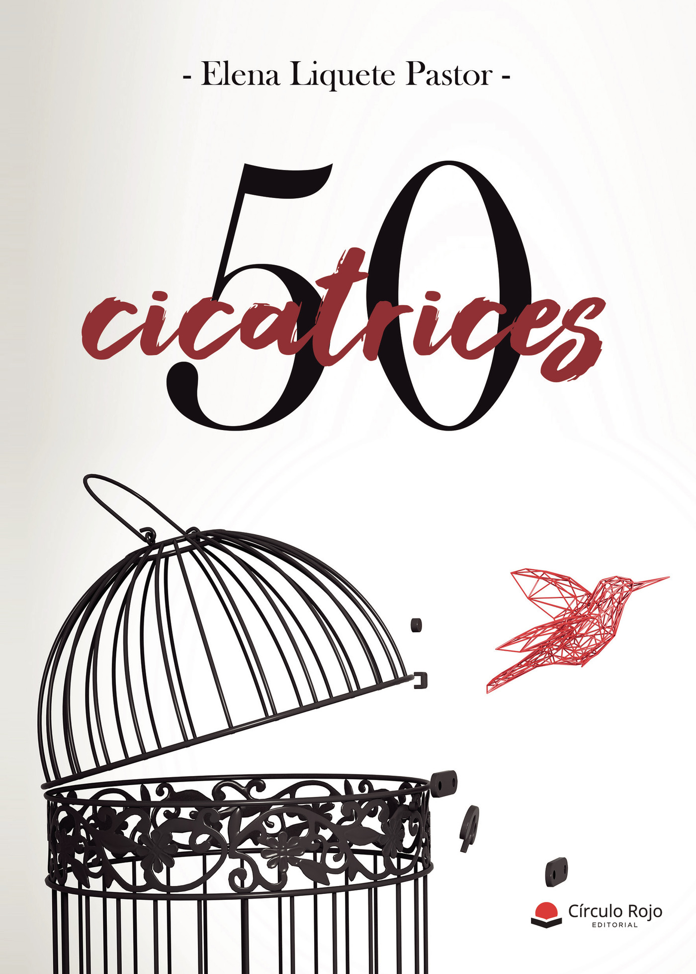 Portada de 50 cicatrices · Elena Liquete Pastor