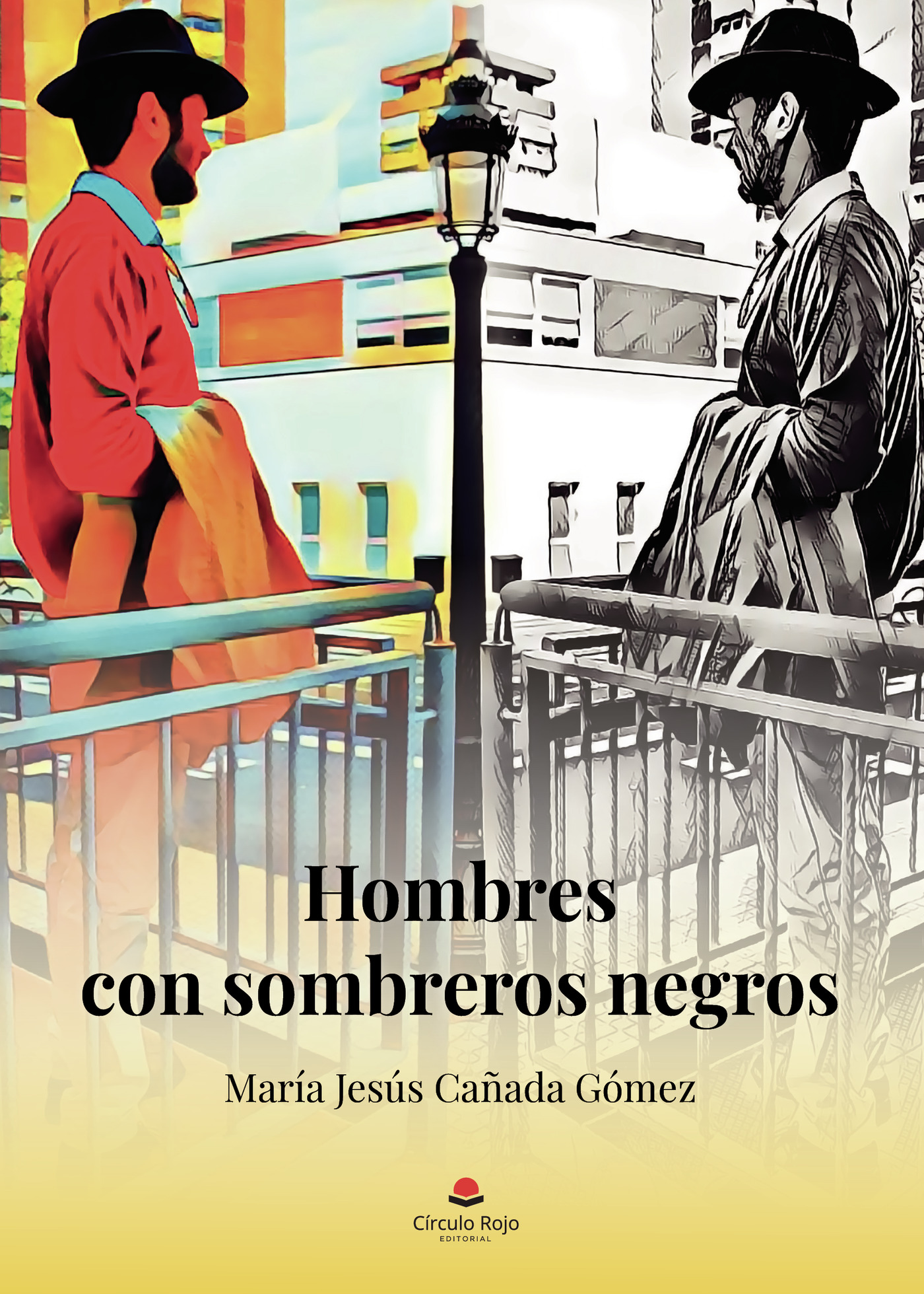 Portada de Hombres con sombreros negros