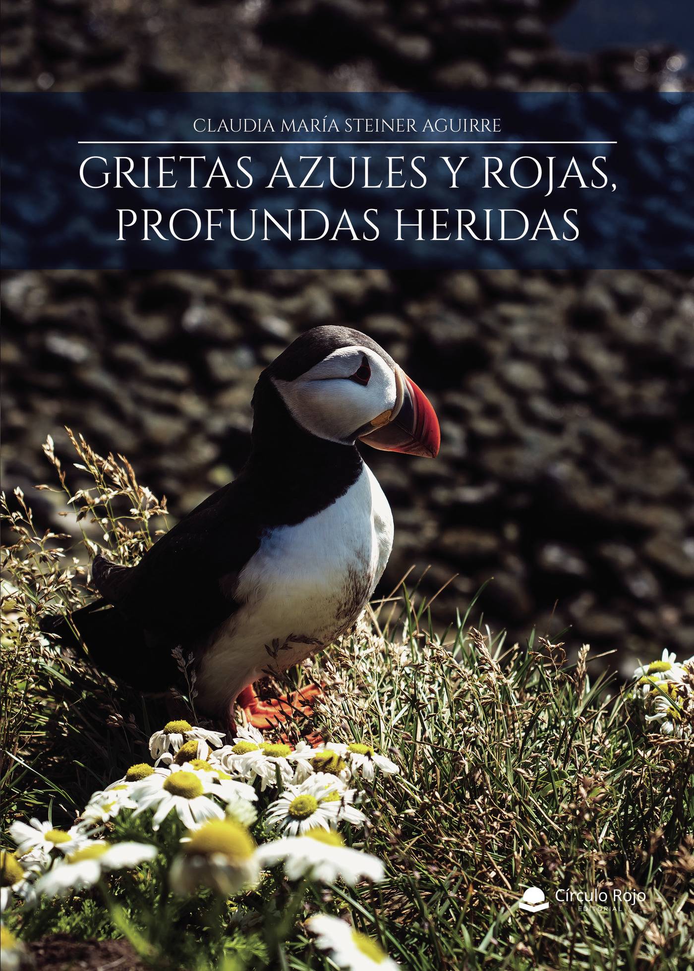Portada de Grietas azules y rojas, profundas heridas