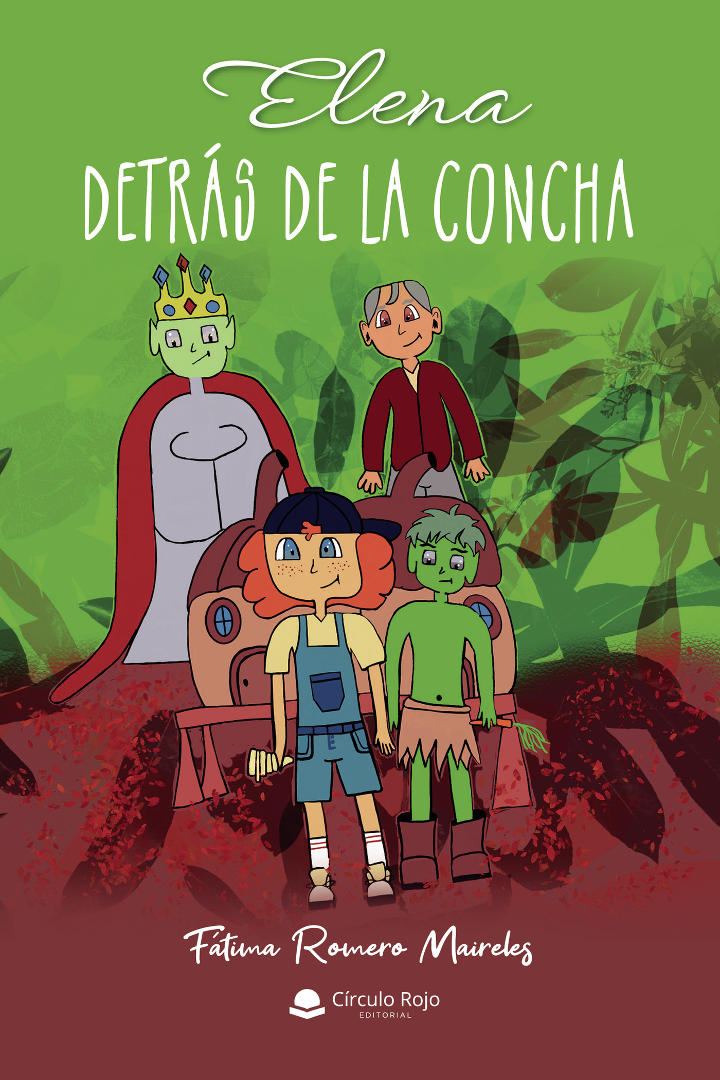 Portada de Elena detrás de la concha