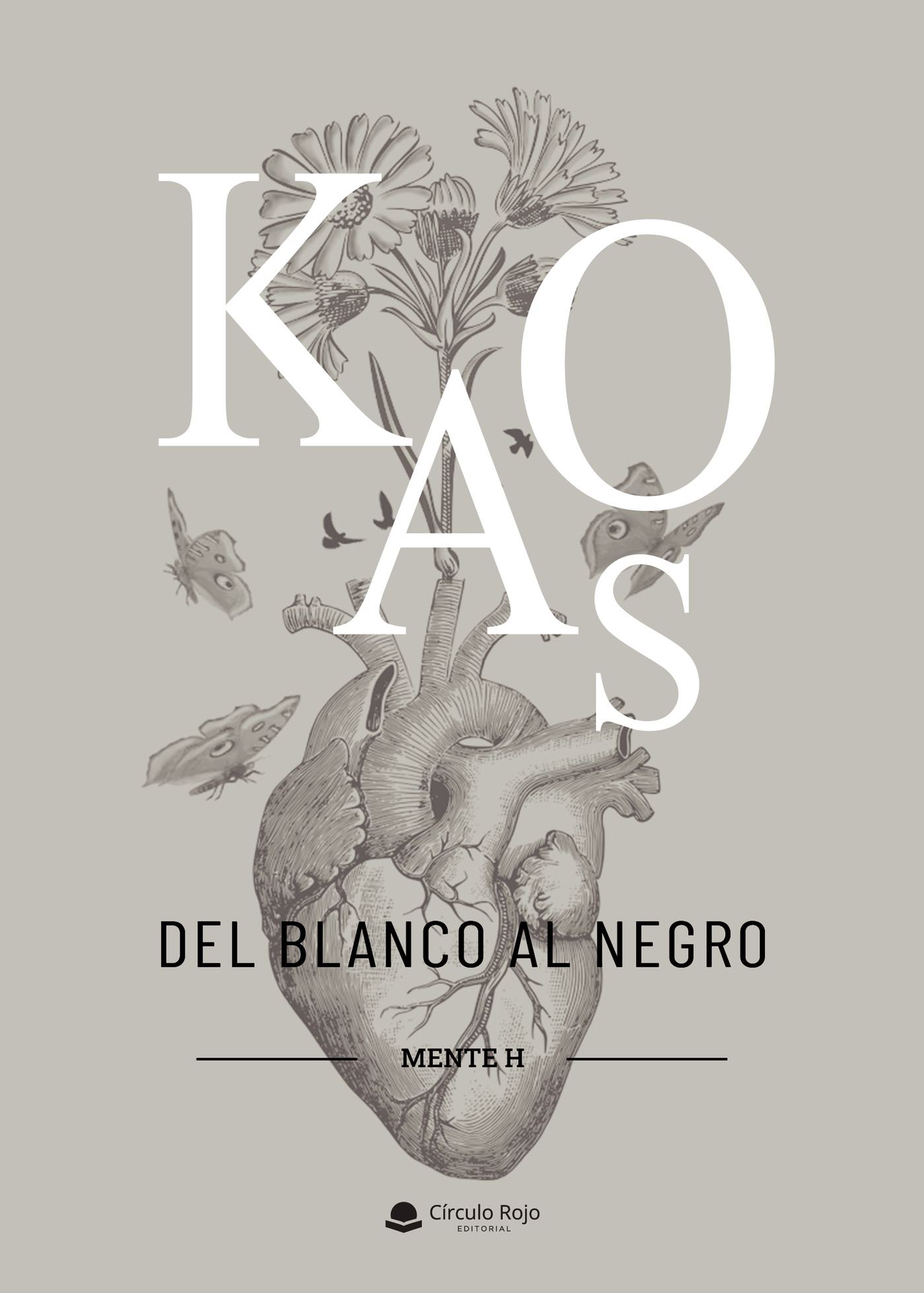 Portada de KAOS, del blanco al negro
