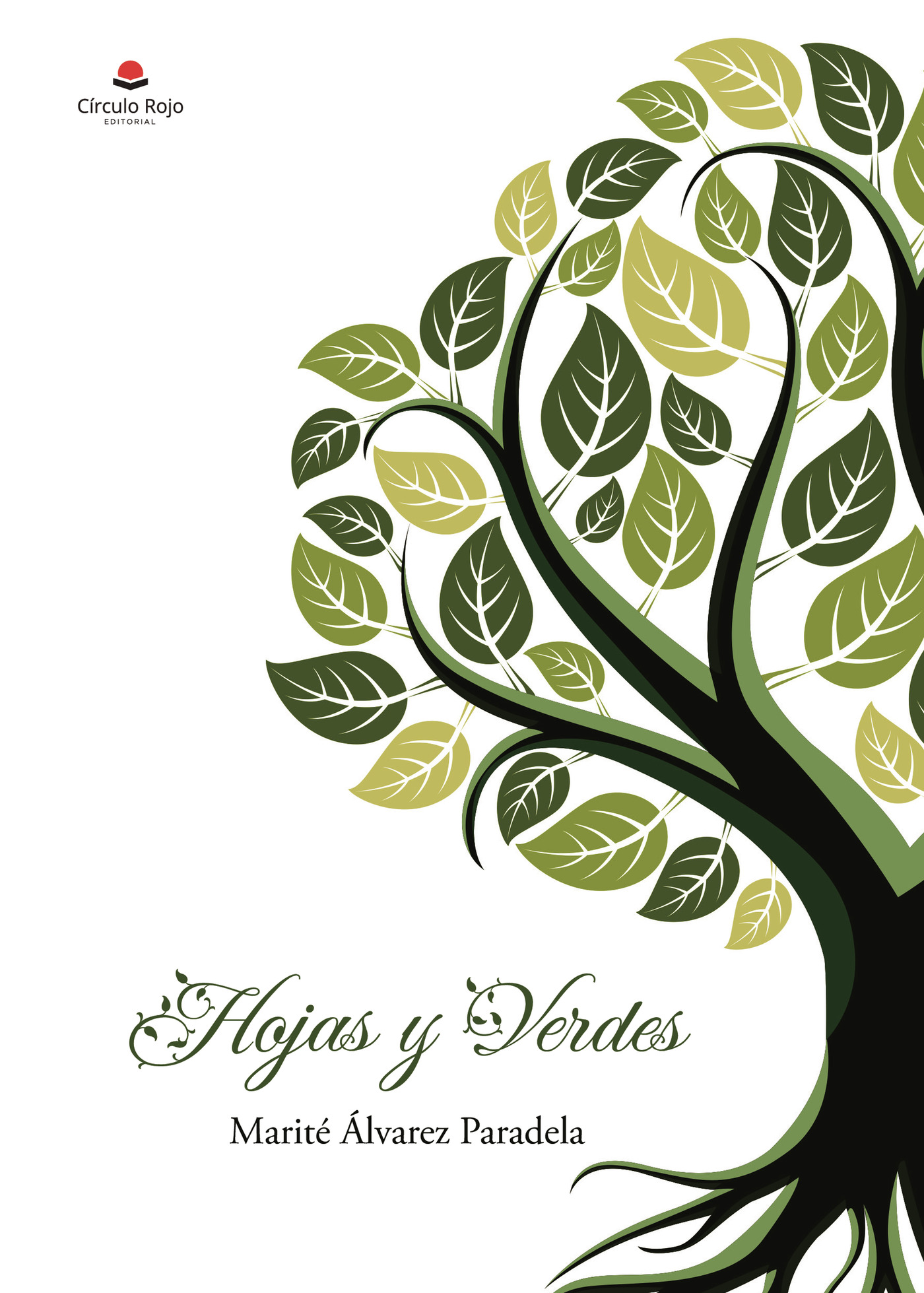 Portada de Hojas y verdes · Marité Álvarez Paradela