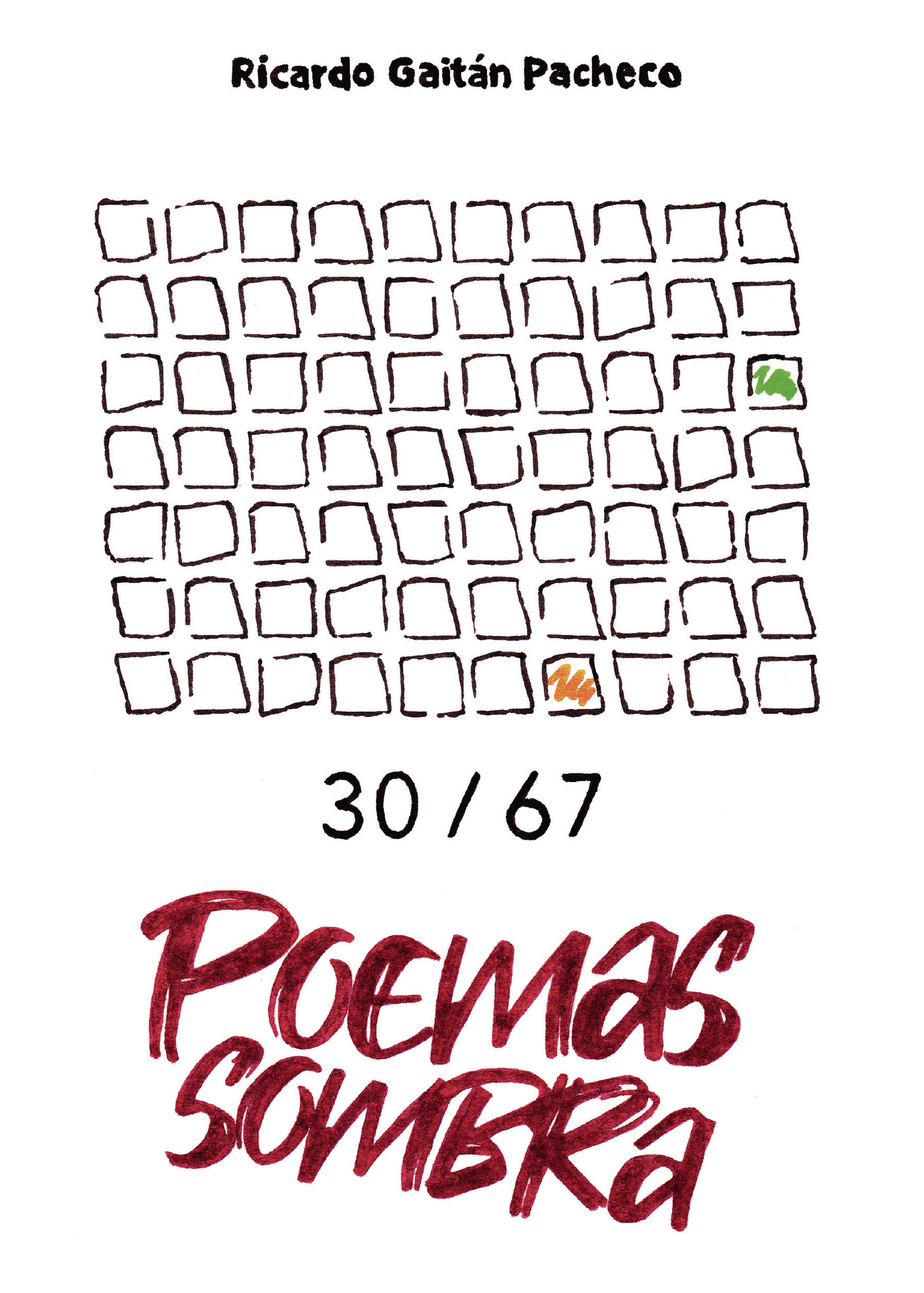 Portada de 30/67 Poemas sombra
