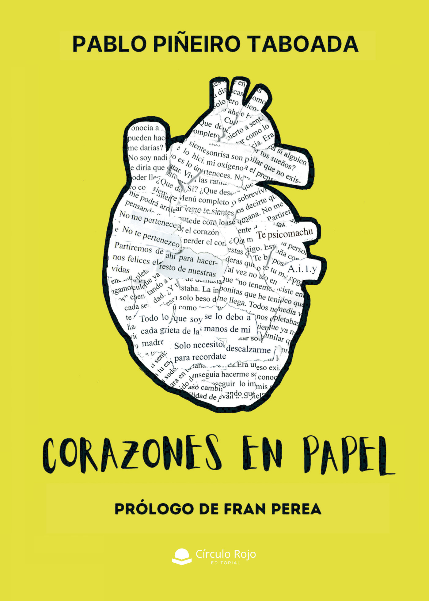 Portada de Corazones en papel
