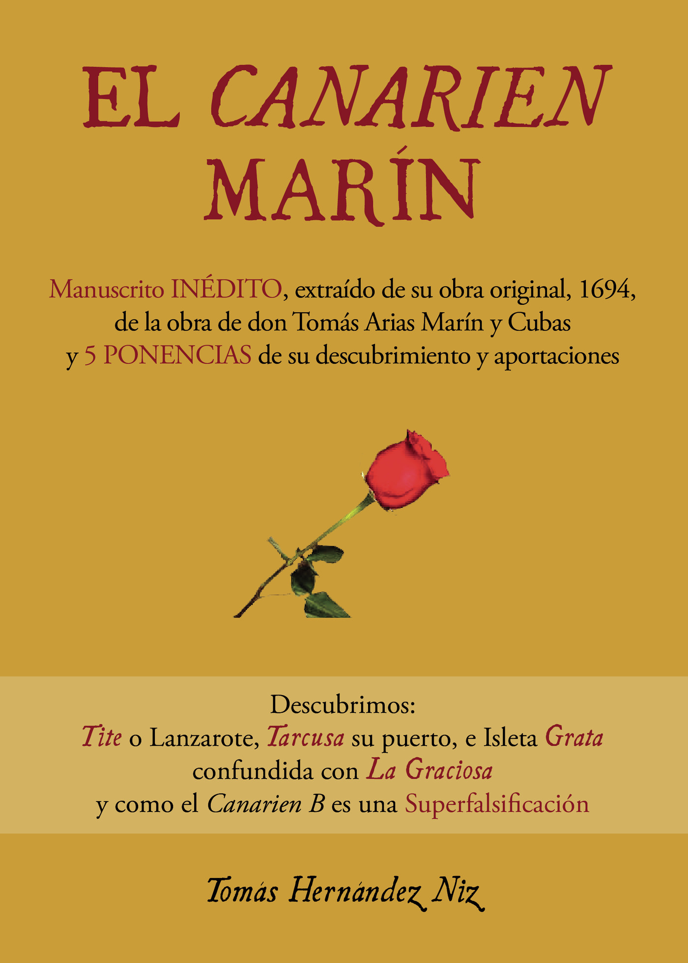 Portada de El canarien marín · Tomás Hernández Niz