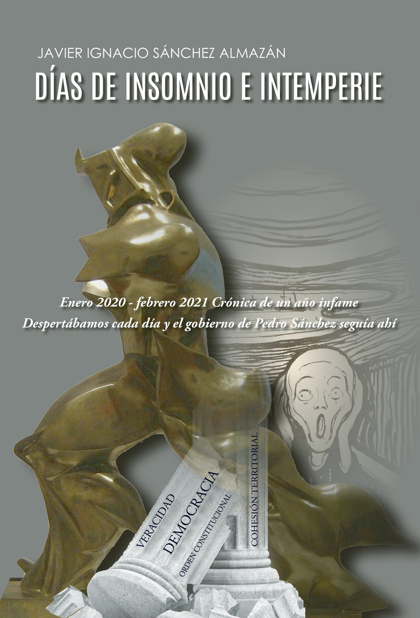 Portada de Días de insomnio e intemperie · Javier Ignacio Sánchez Almazán