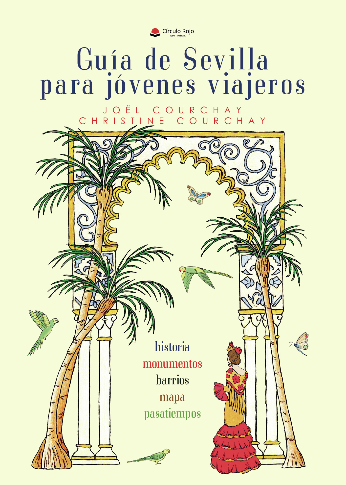 Portada de Guía de Sevilla para jóvenes viajeros · Joël Courchay