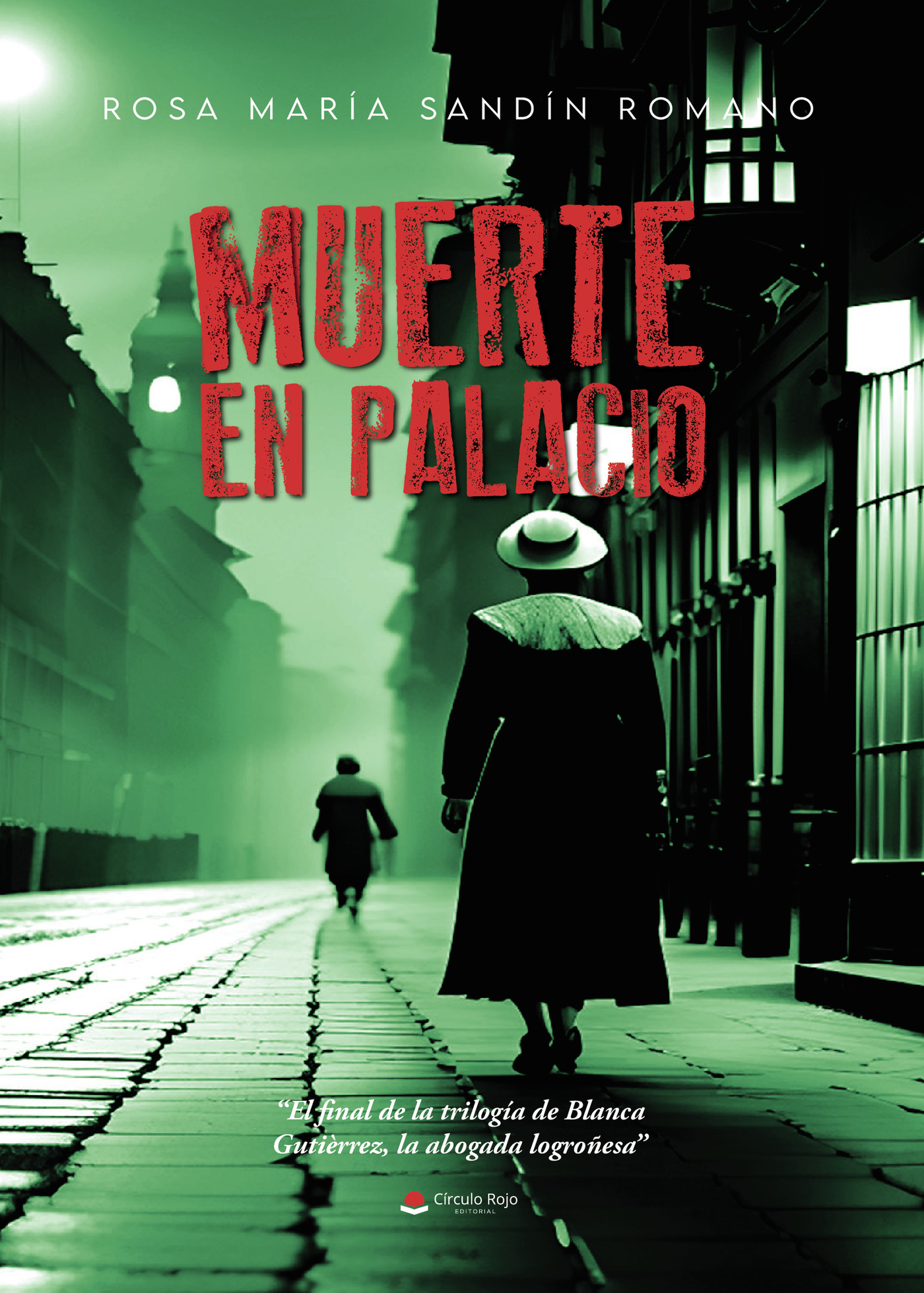 Portada de Muerte en palacio · Rosa María Sandín Romano