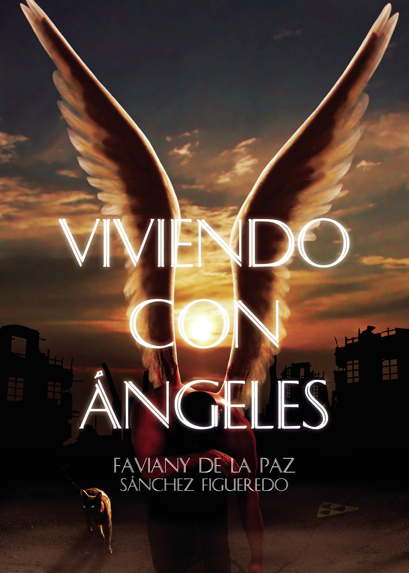 Portada de Viviendo con ángeles · Faviany de La Paz Sánchez Figueredo