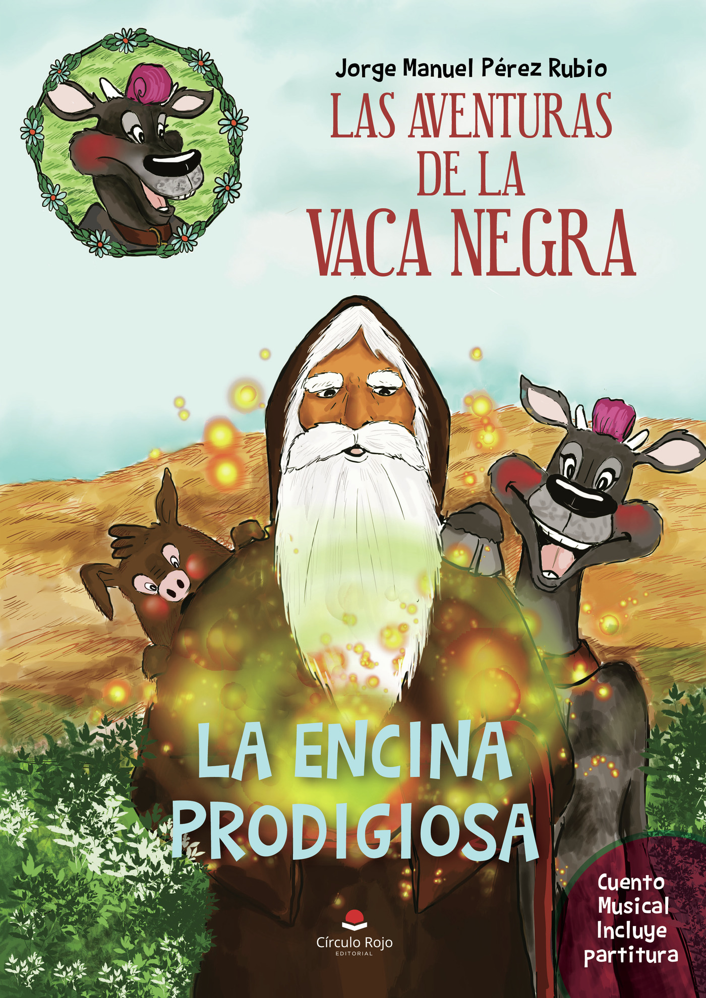 Portada de Las Aventuras de la vaca Negra La Encina Prodigiosa