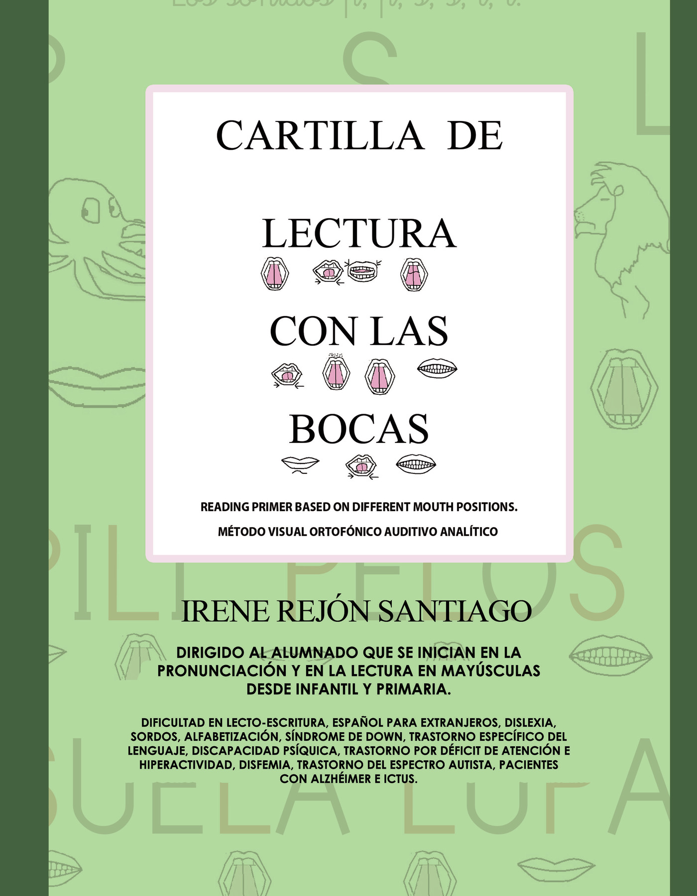 Portada de Cartilla de lectura con las bocas