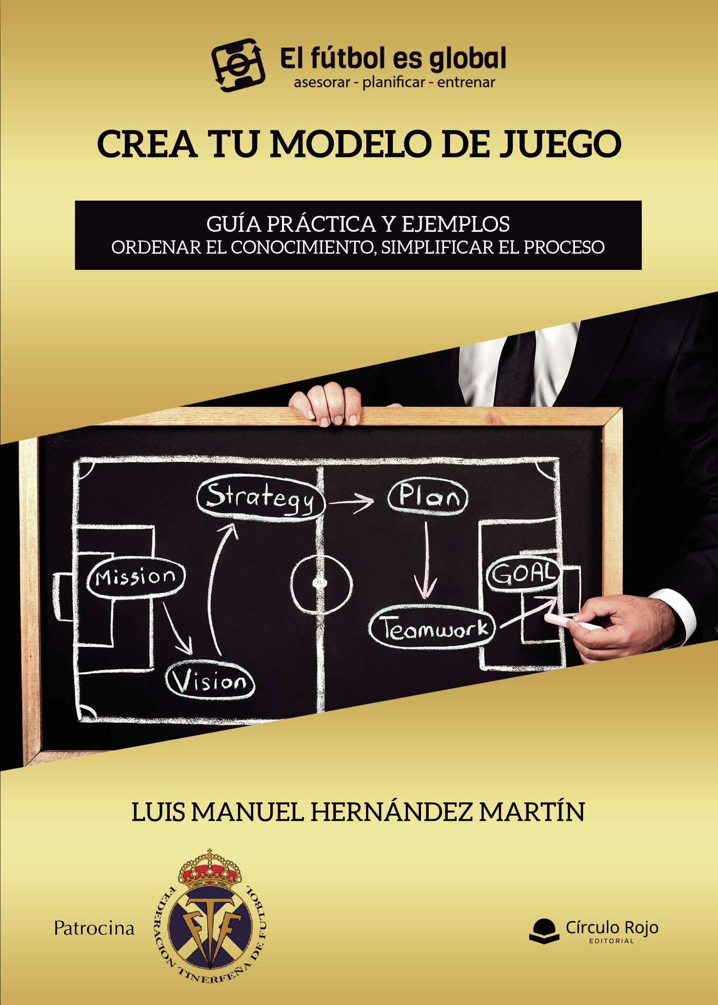 Portada de CREA TU MODELO DE JUEGO. Guía práctica y ejemplos. Ordenar el conocimiento, simplificar el proceso