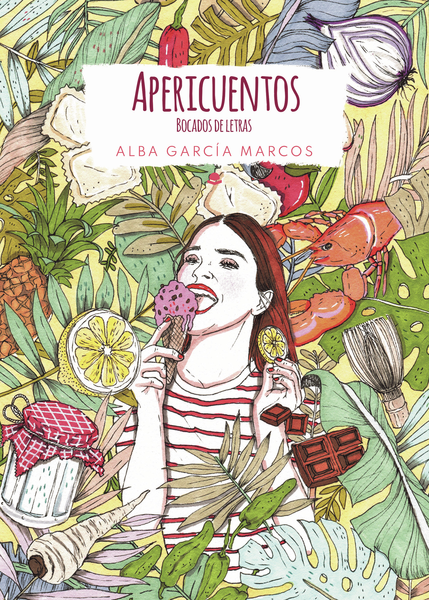 Portada de Apericuentos. Bocados de letras · Alba García Marcos