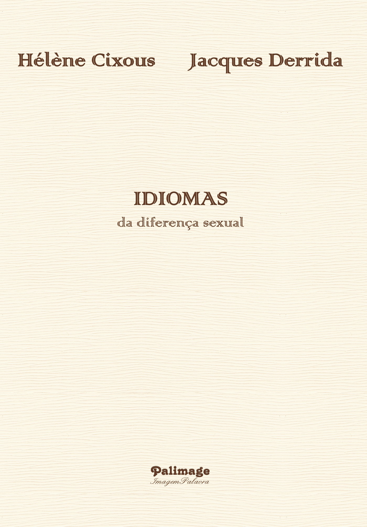 Portada de Idiomas da diferenÛça sexual