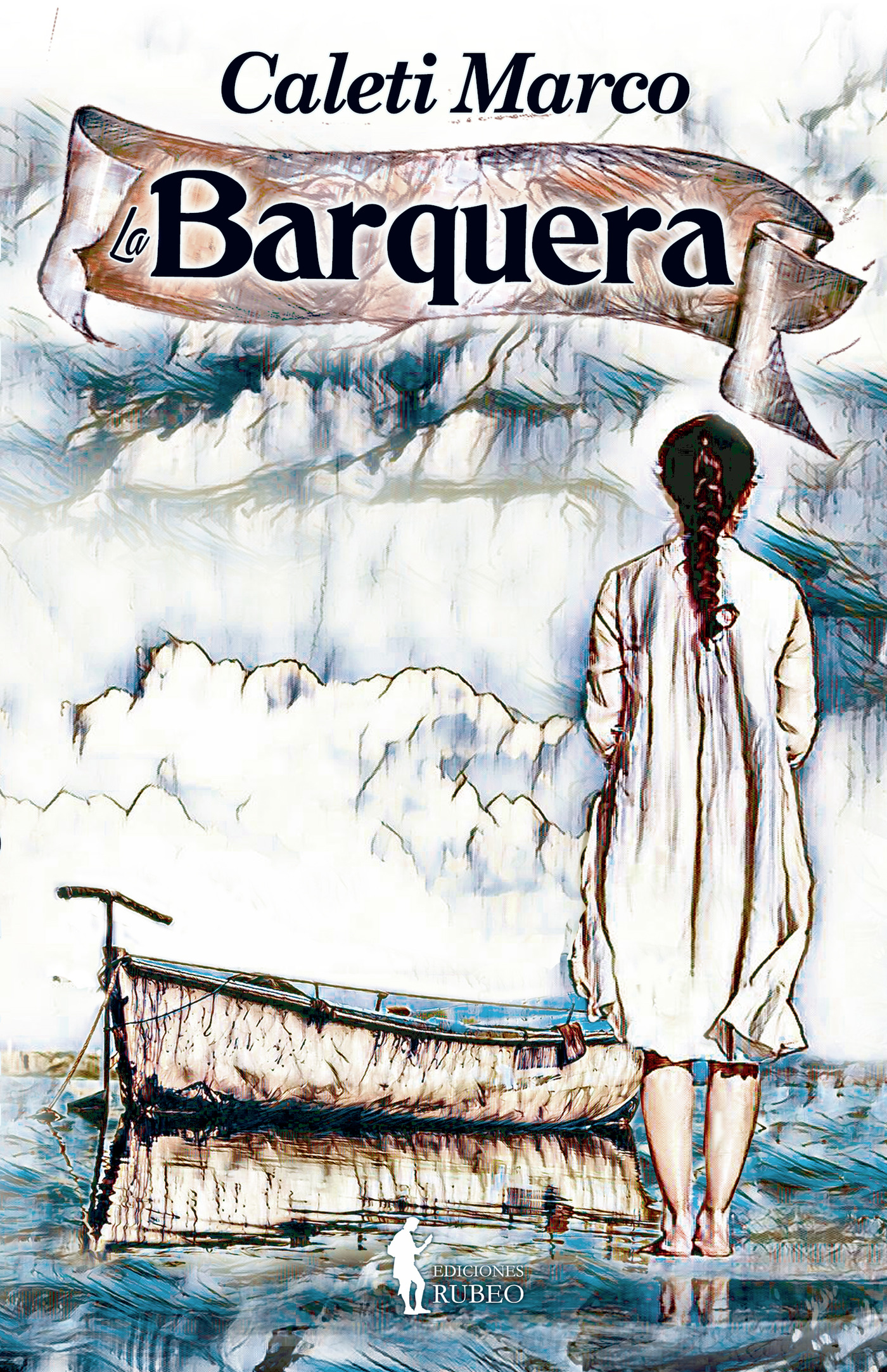Portada de La barquera · Caleti Marco