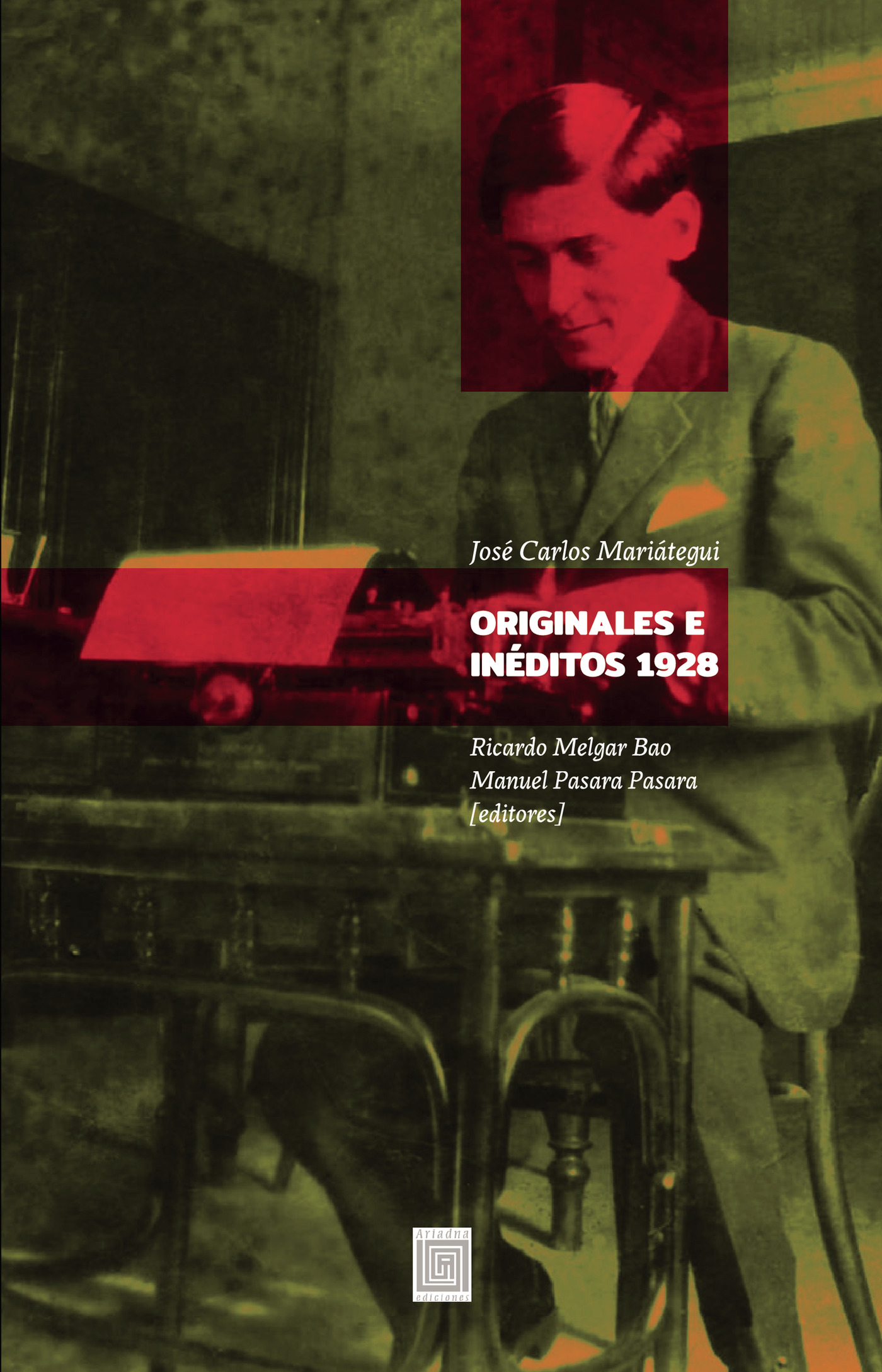 Portada de Originales e Inéditos, 1928, José Carlos Mariátegui