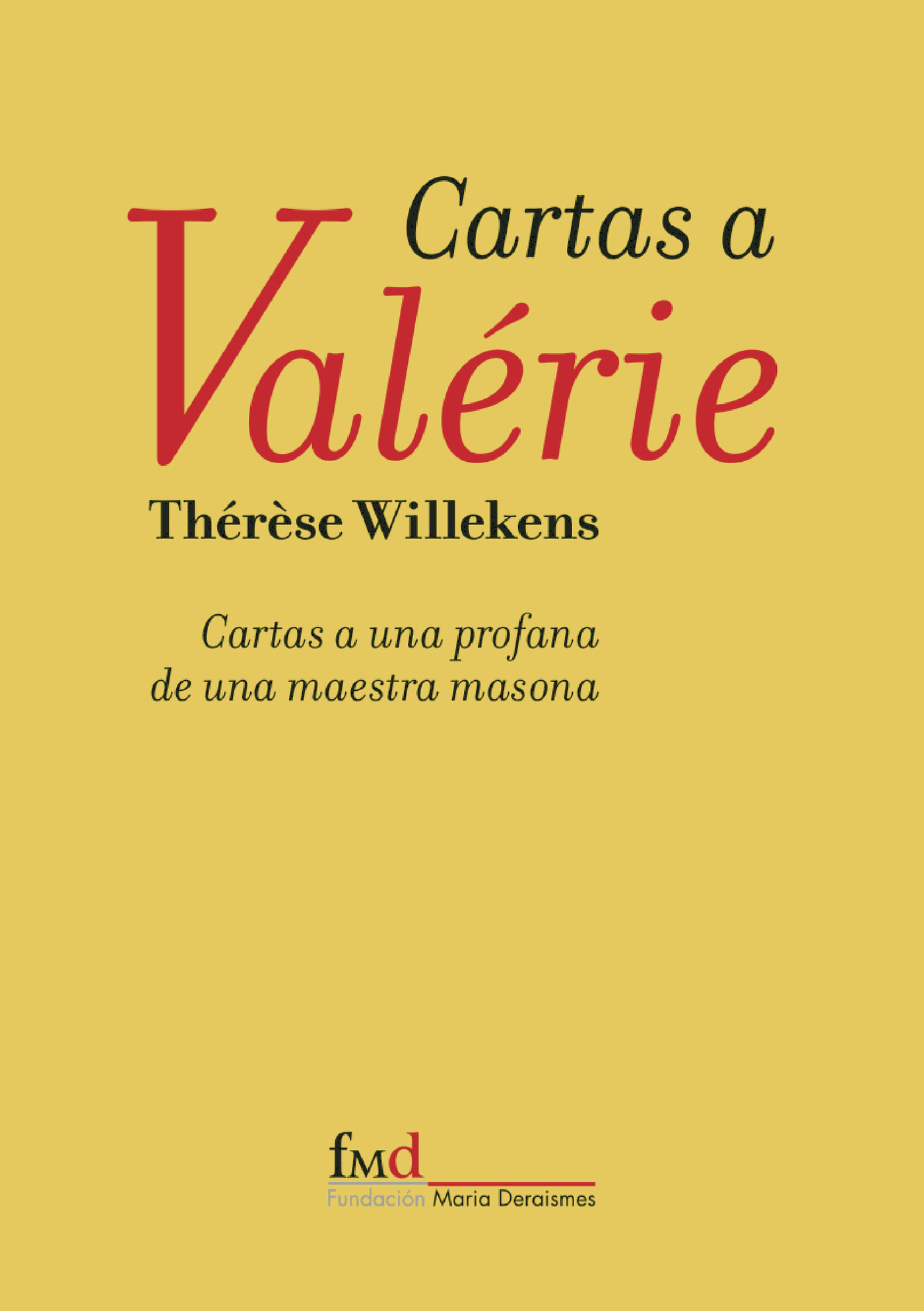 Portada de Cartas a Valérie
