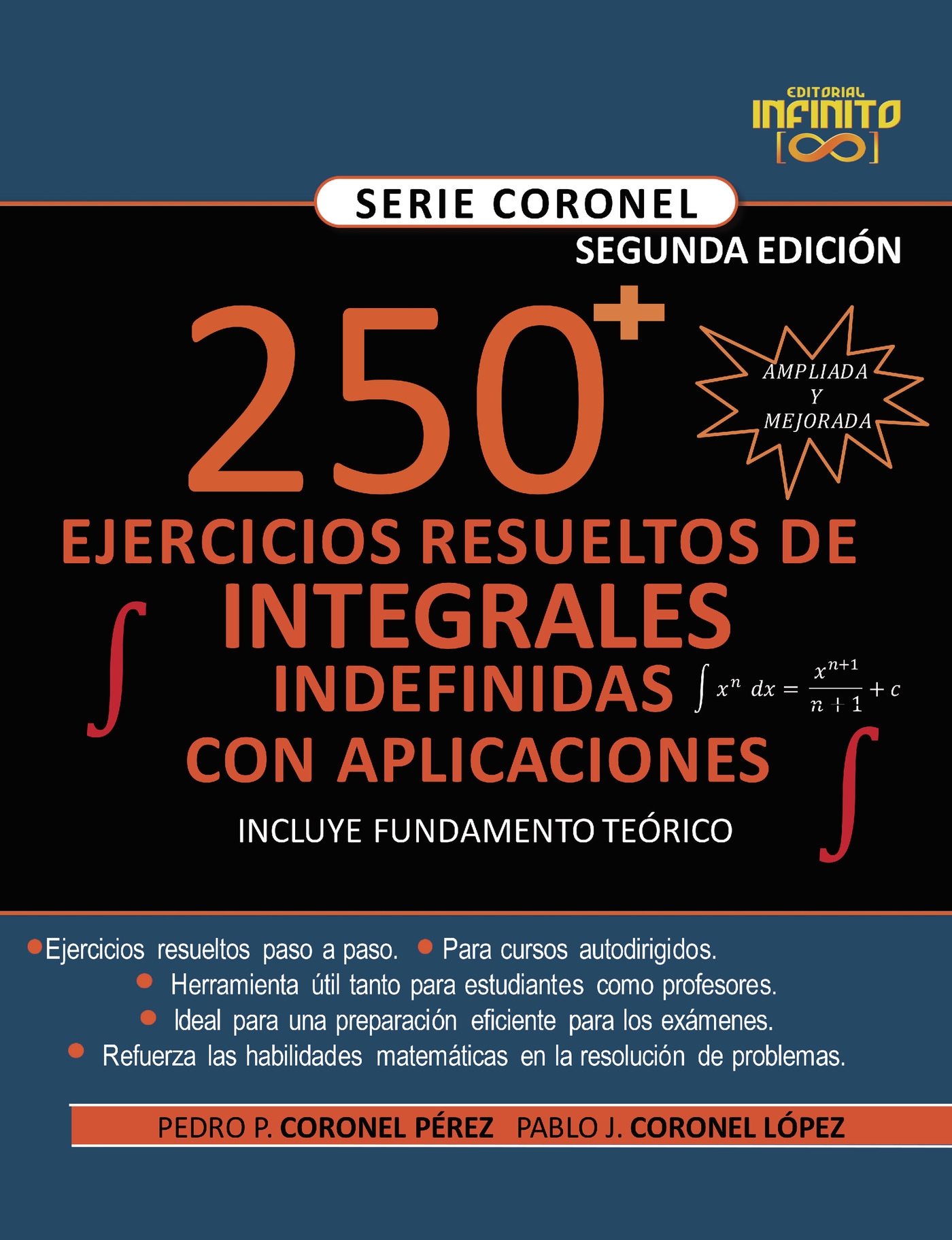 Portada de 250 EJERCICIOS RESUELTOS DE INTEGRALES INDEFINIDAS