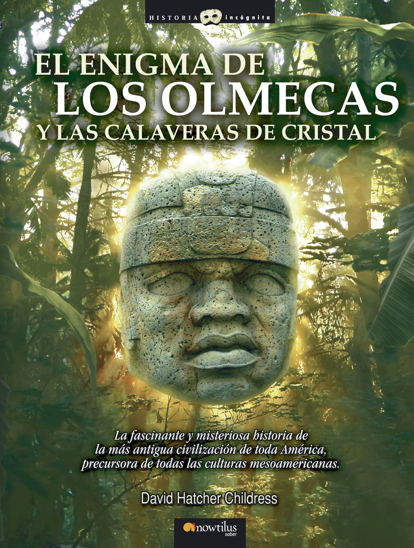 Portada de El enigma de los olmecas y las calaveras de cristal