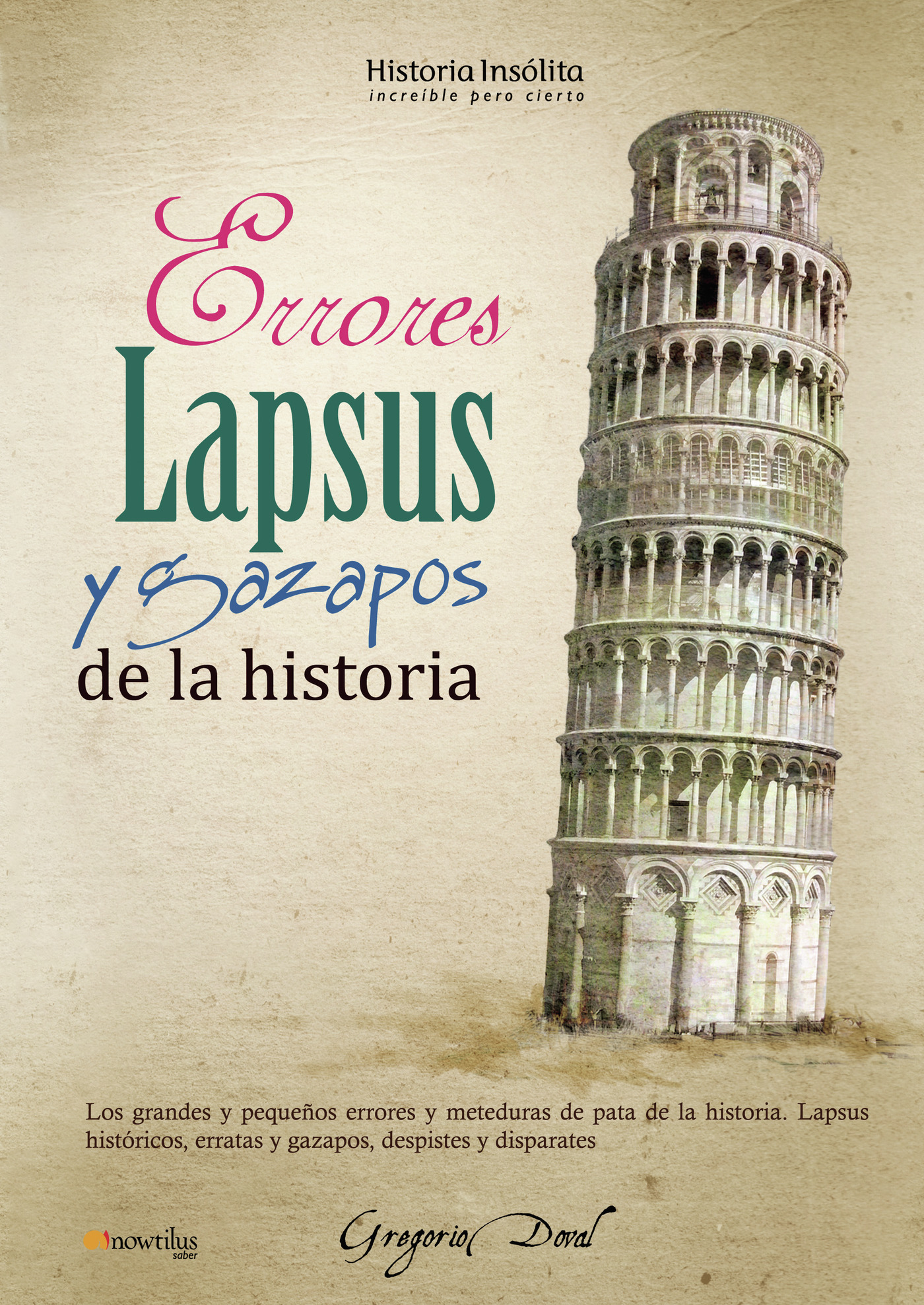 Portada de Errores, lapsus y gazapos de la historia