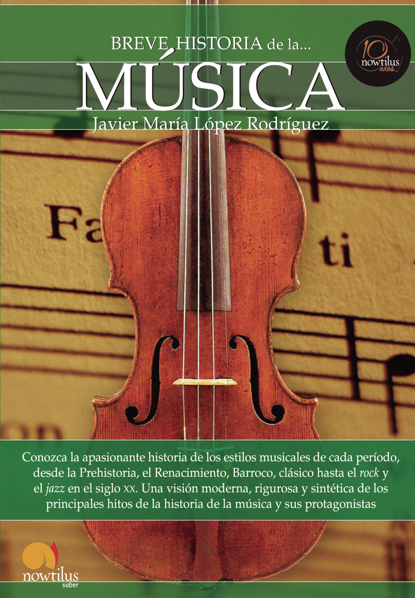 Portada de Breve historia de la música