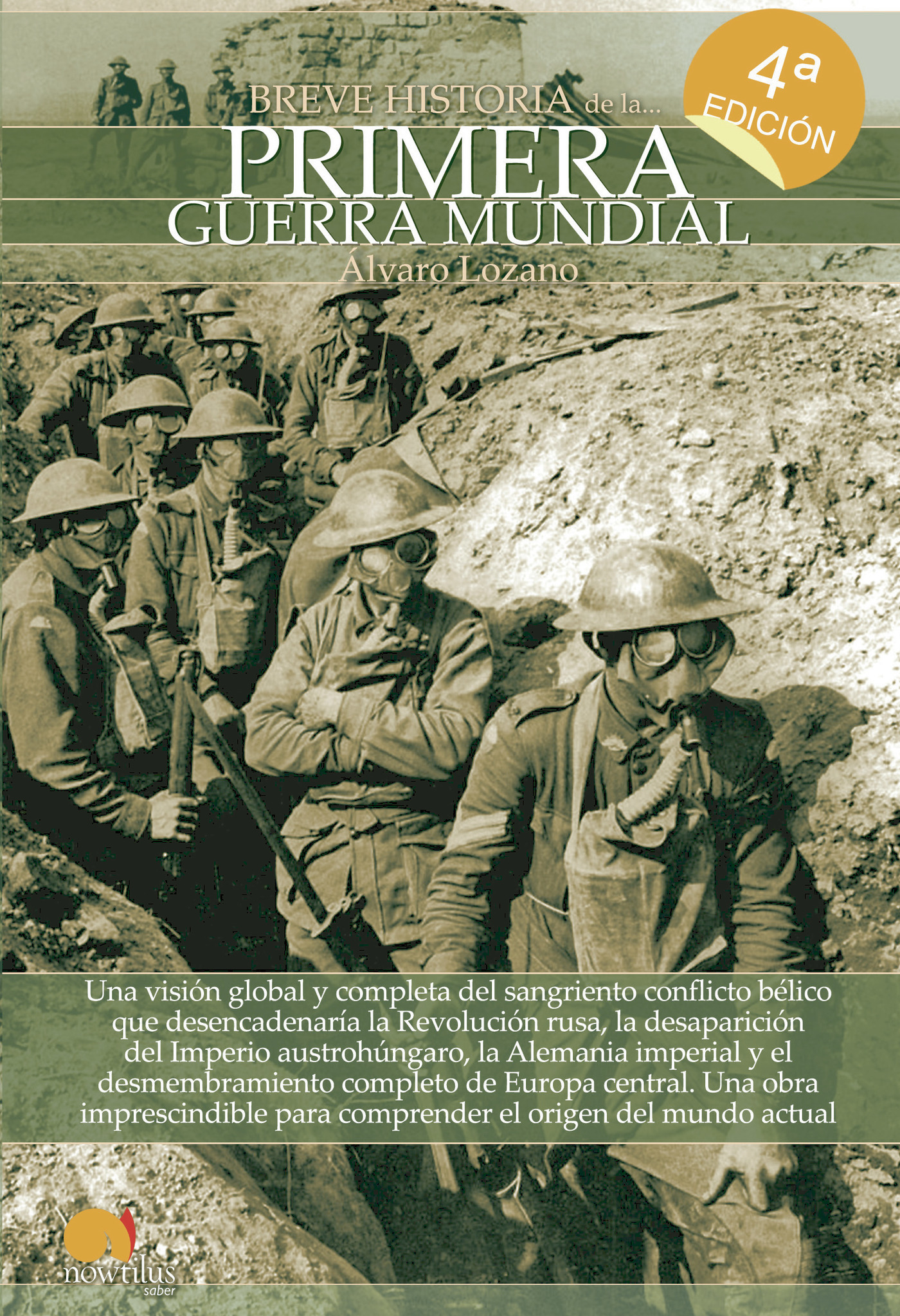 Portada de Breve historia de la Primera Guerra Mundial · Álvaro Lozano