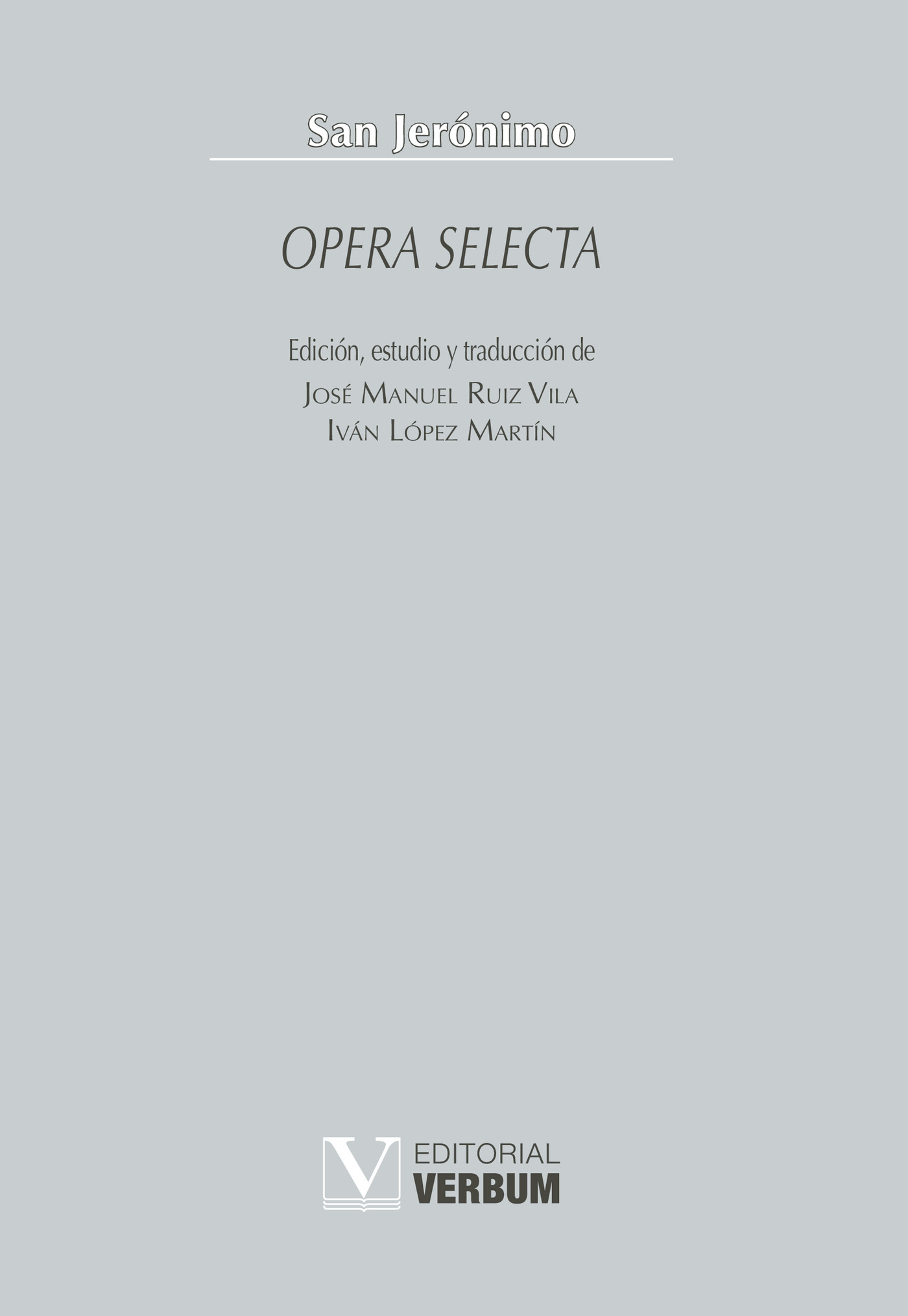 Portada de Opera selecta