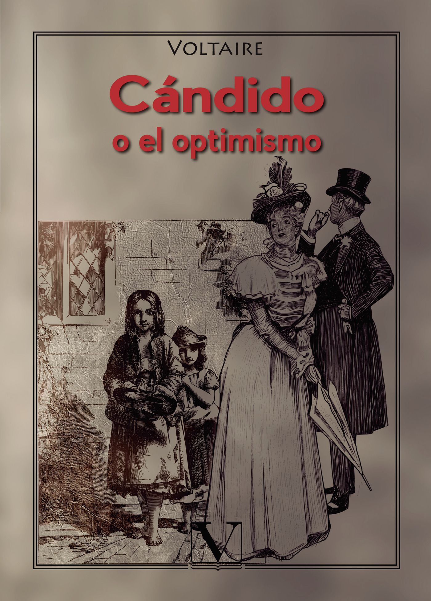 Portada de Cándido, o el optimismo · Voltaire