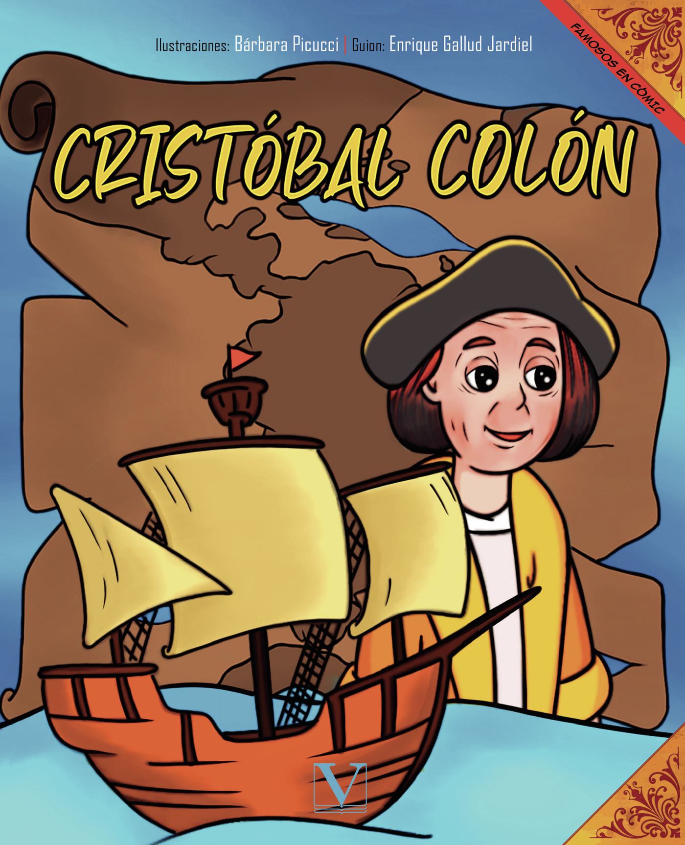 Portada de Cristóbal Colón (Cómic) · Enrique Gallud Jardiel