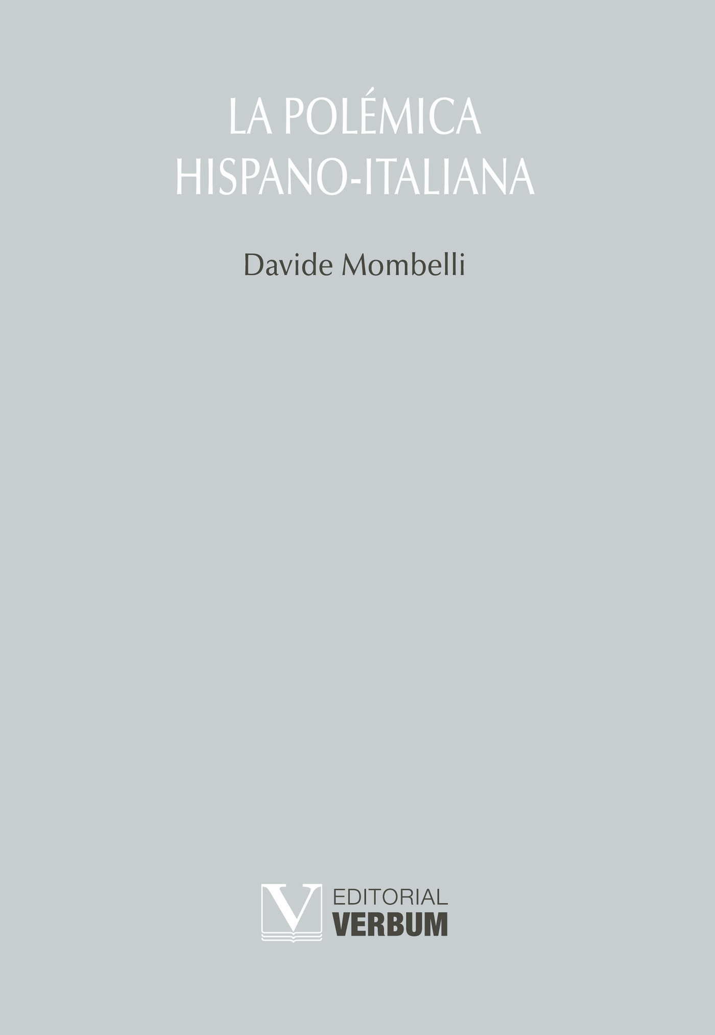 Portada de La polémica hispano-italiana