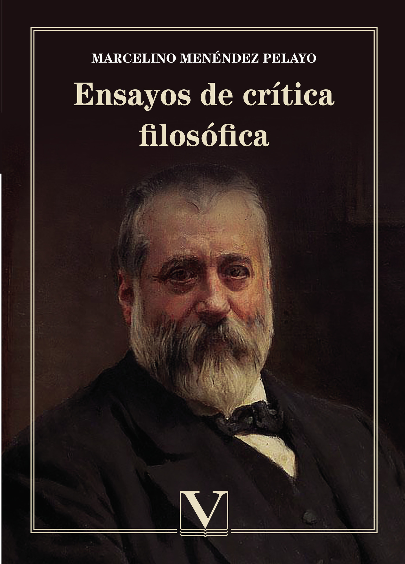 Portada de Ensayos de crítica filosófica · Marcelino Menéndez Pelayo