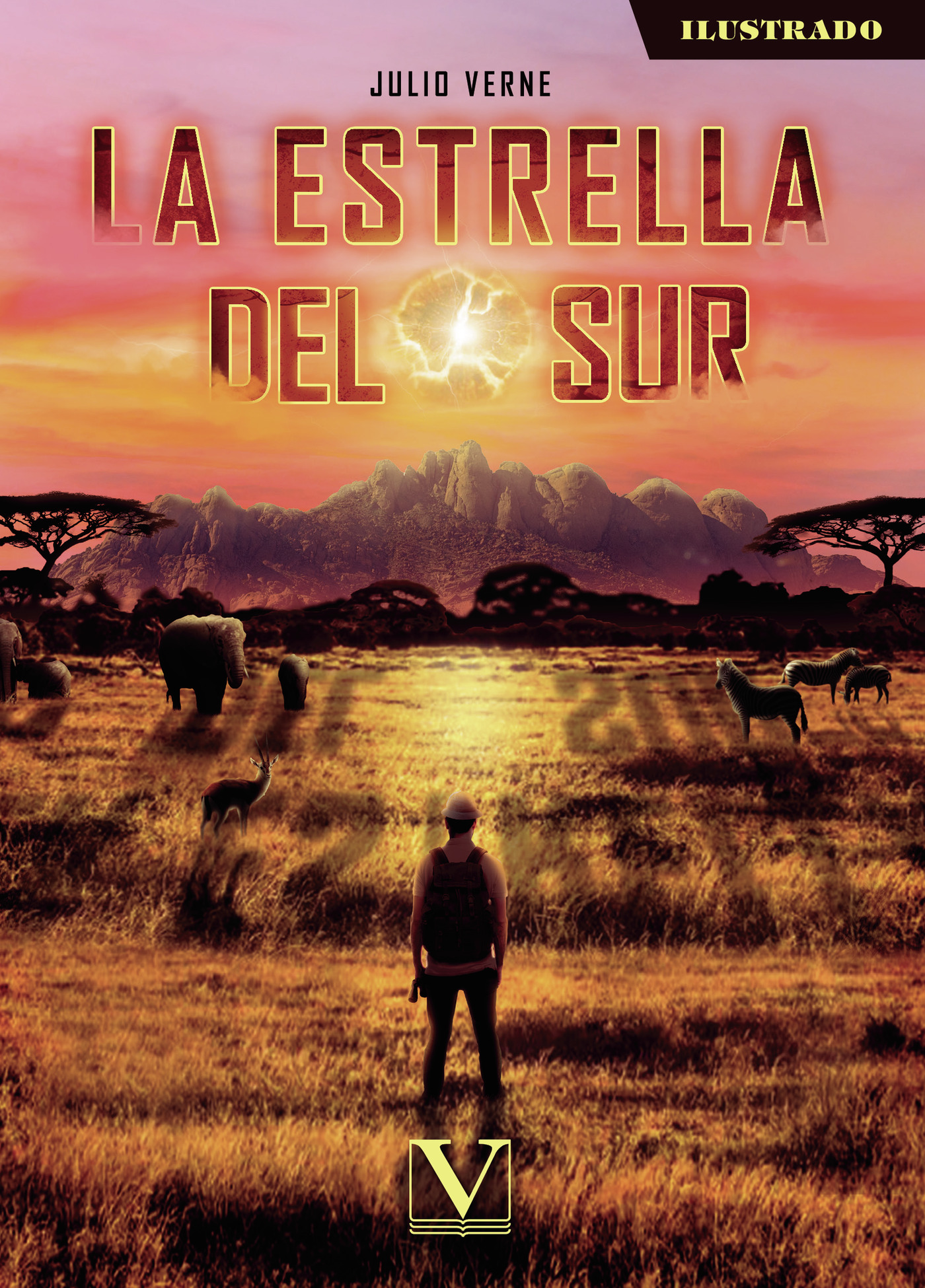 Portada de La estrella del Sur · Julio Verne