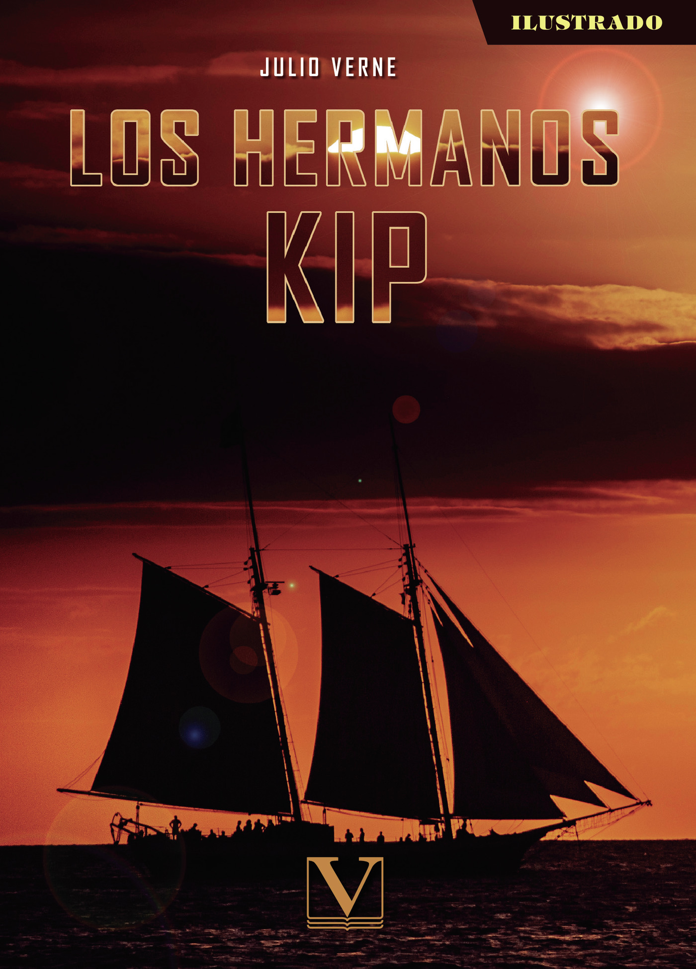 Portada de Los hermanos Kip · Julio Verne