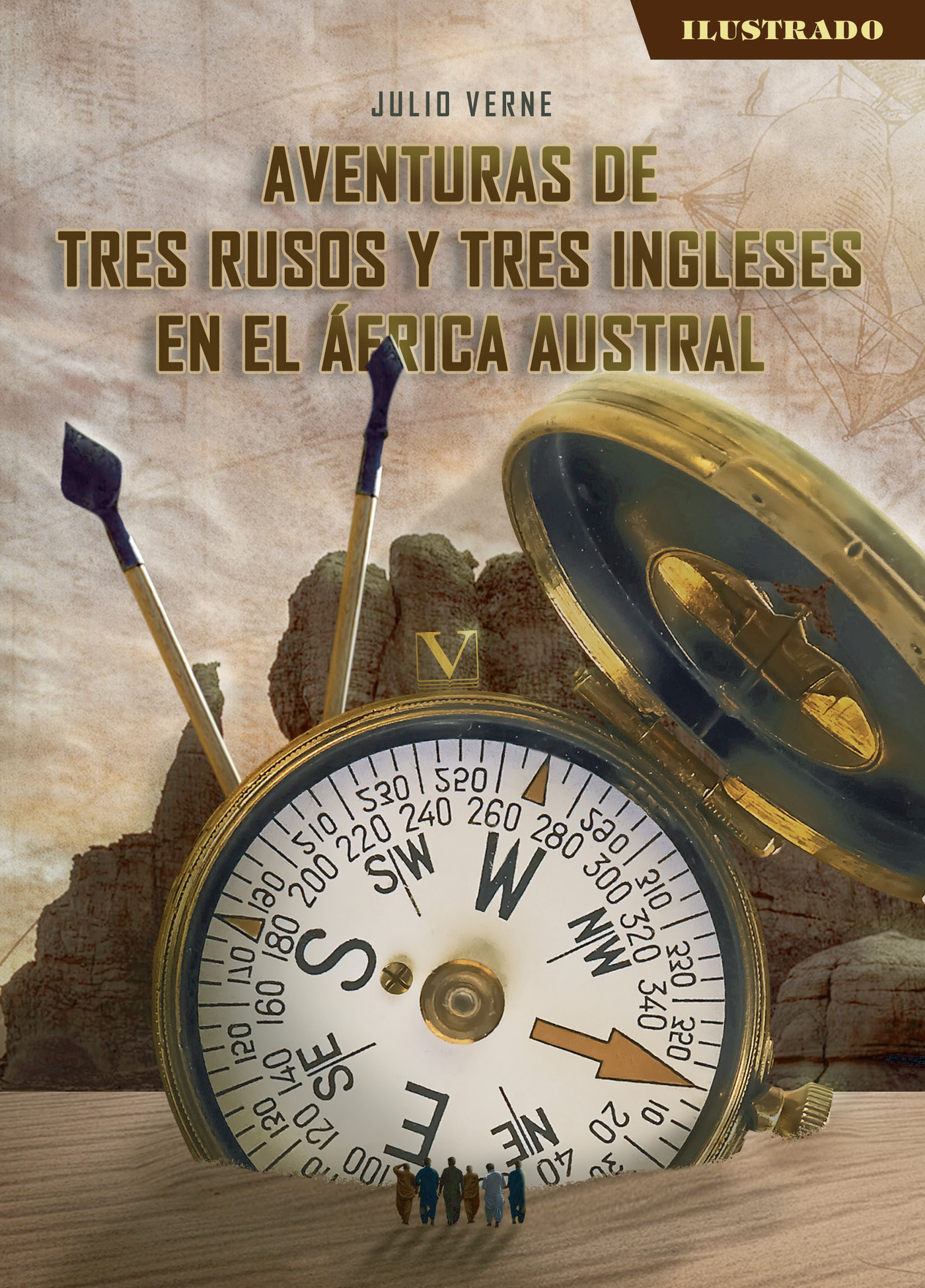 Portada de Aventuras de tres rusos y tres ingleses en el África austral · Julio Verne