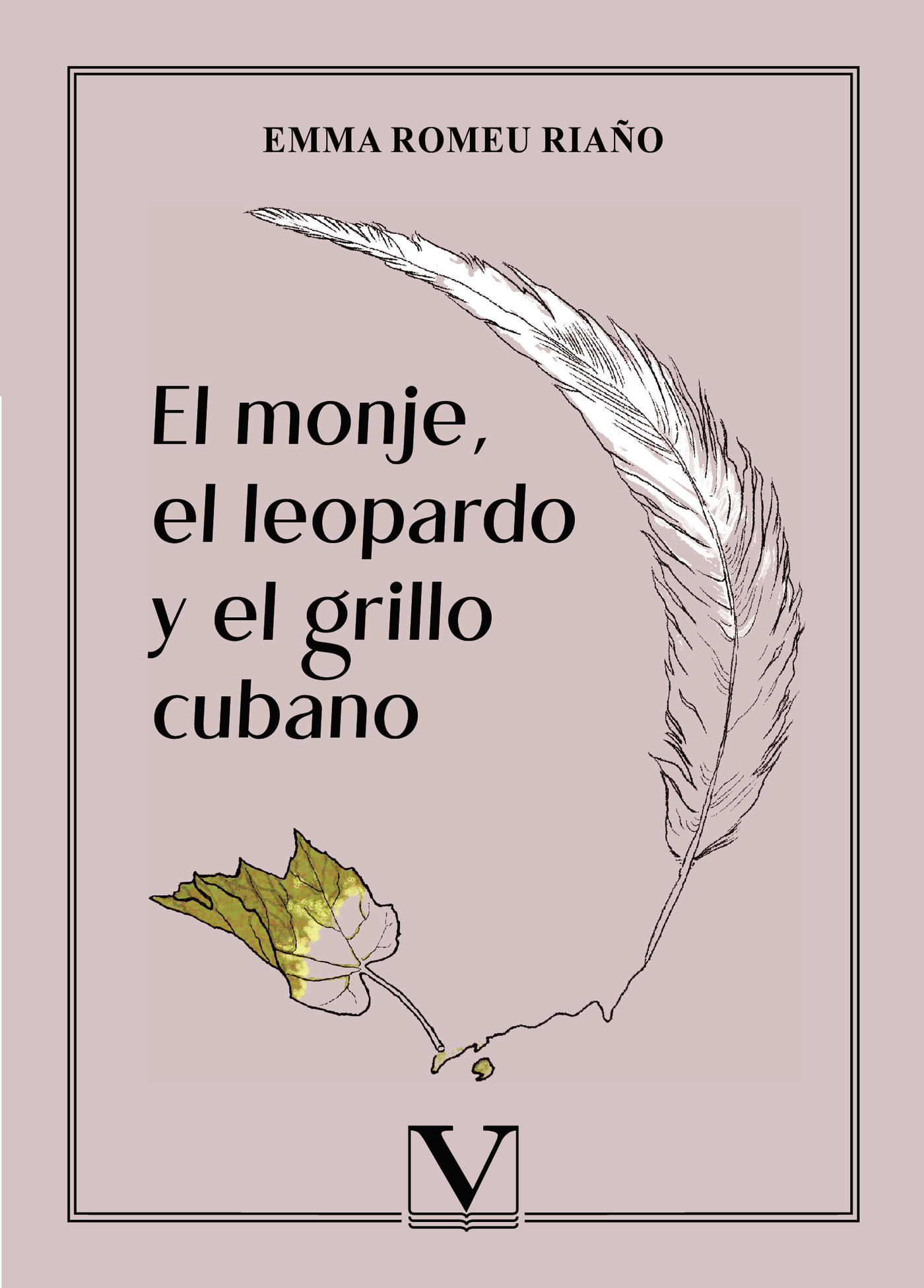 Portada de El monje, el leopardo y el grillo cubano · Emma Romeu Riaño