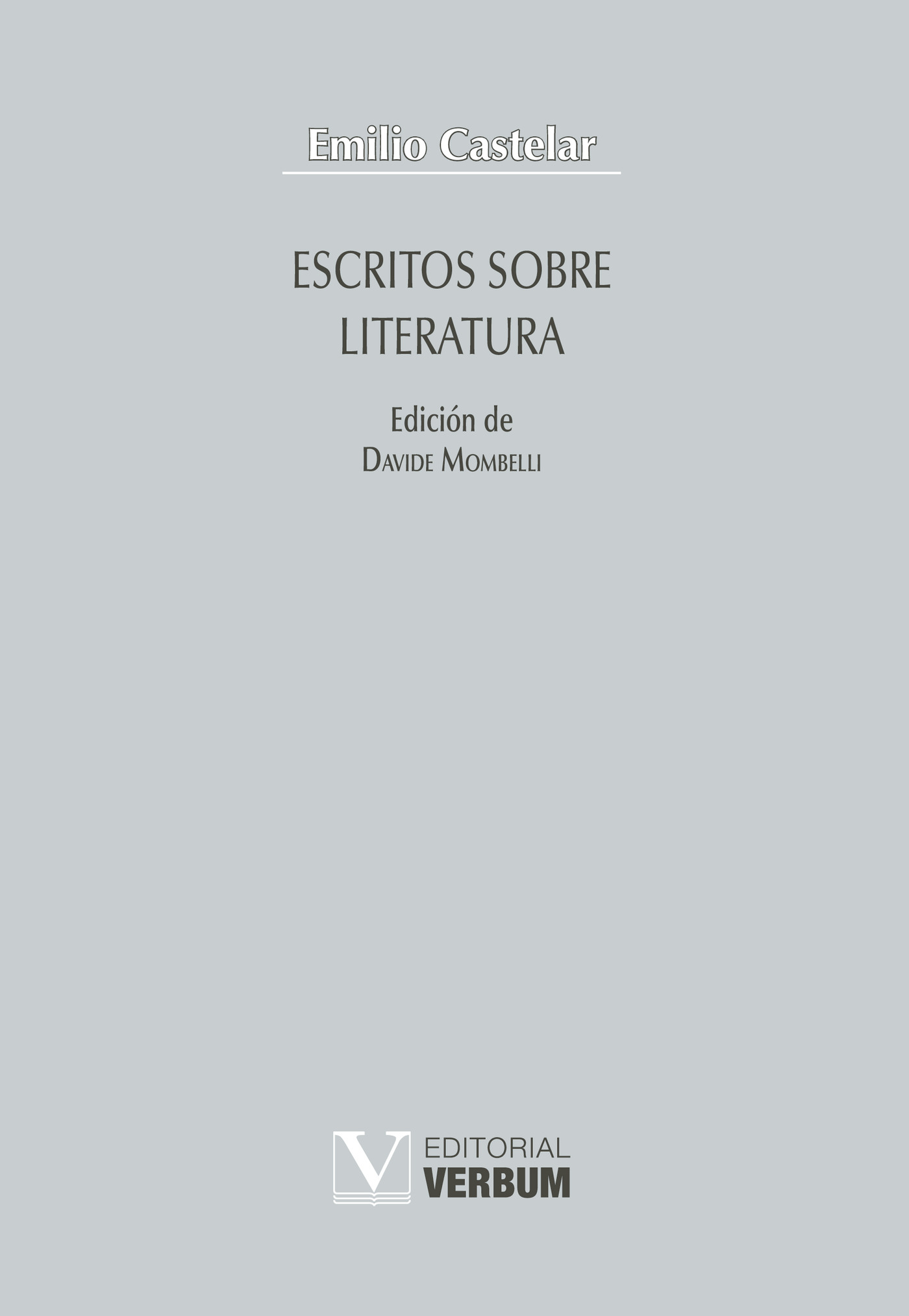 Portada de Escritos sobre literatura