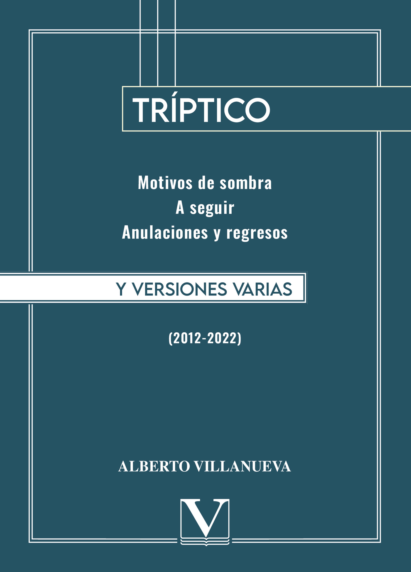 Portada de Tríptico y versiones varias