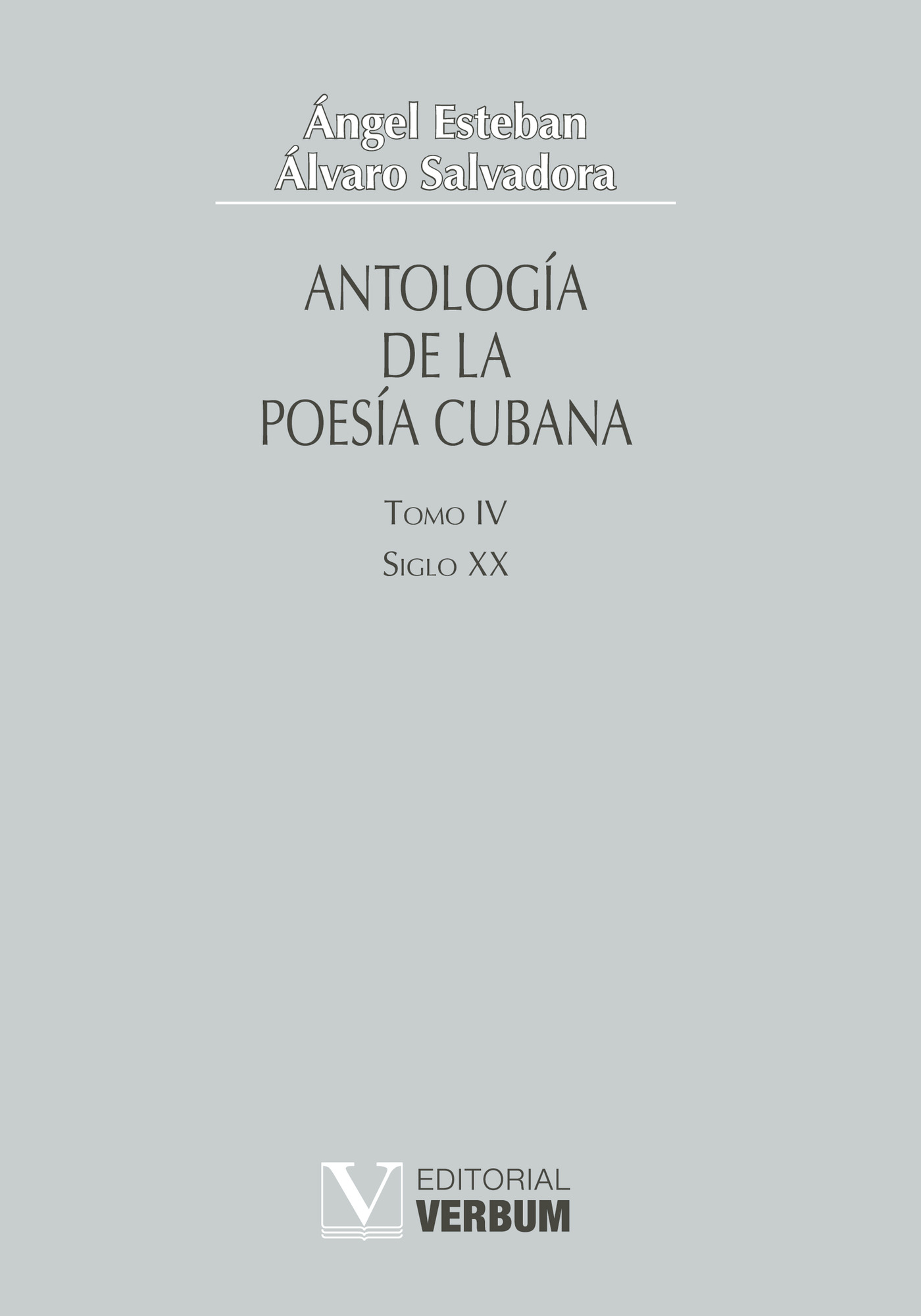 Portada de Antología de la poesía cubana. Tomo IV