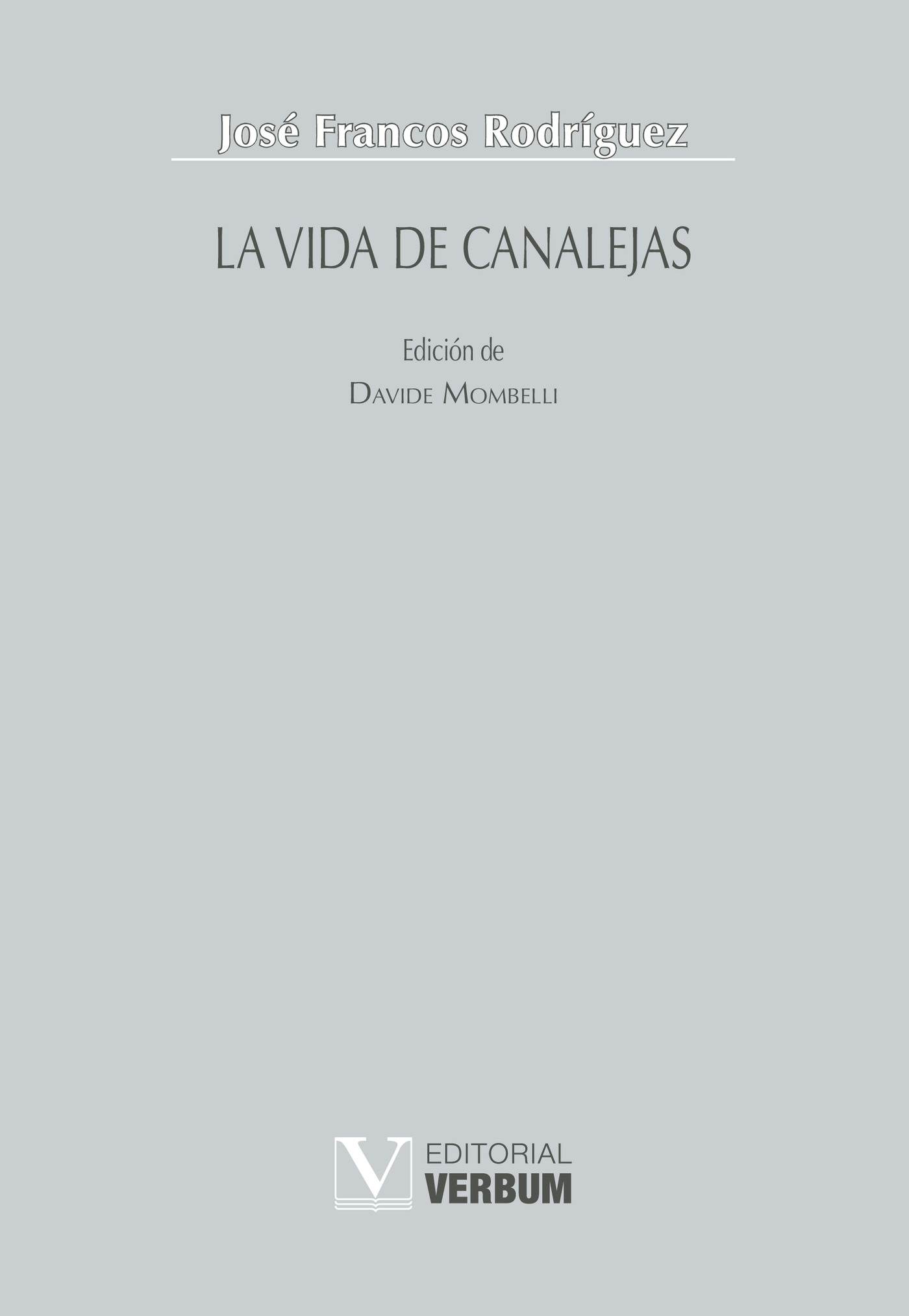 Portada de La vida de Canalejas