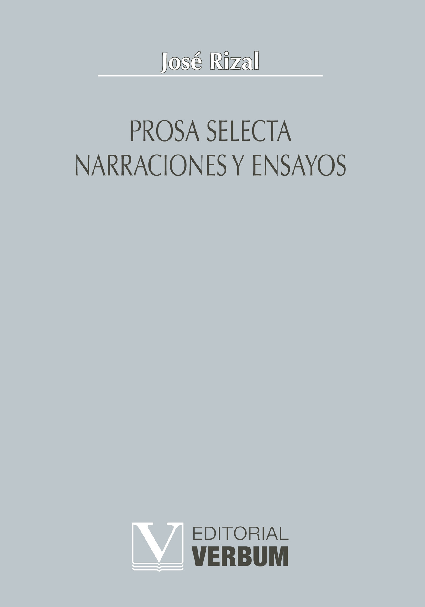 Portada de Prosa selecta · José Rizal