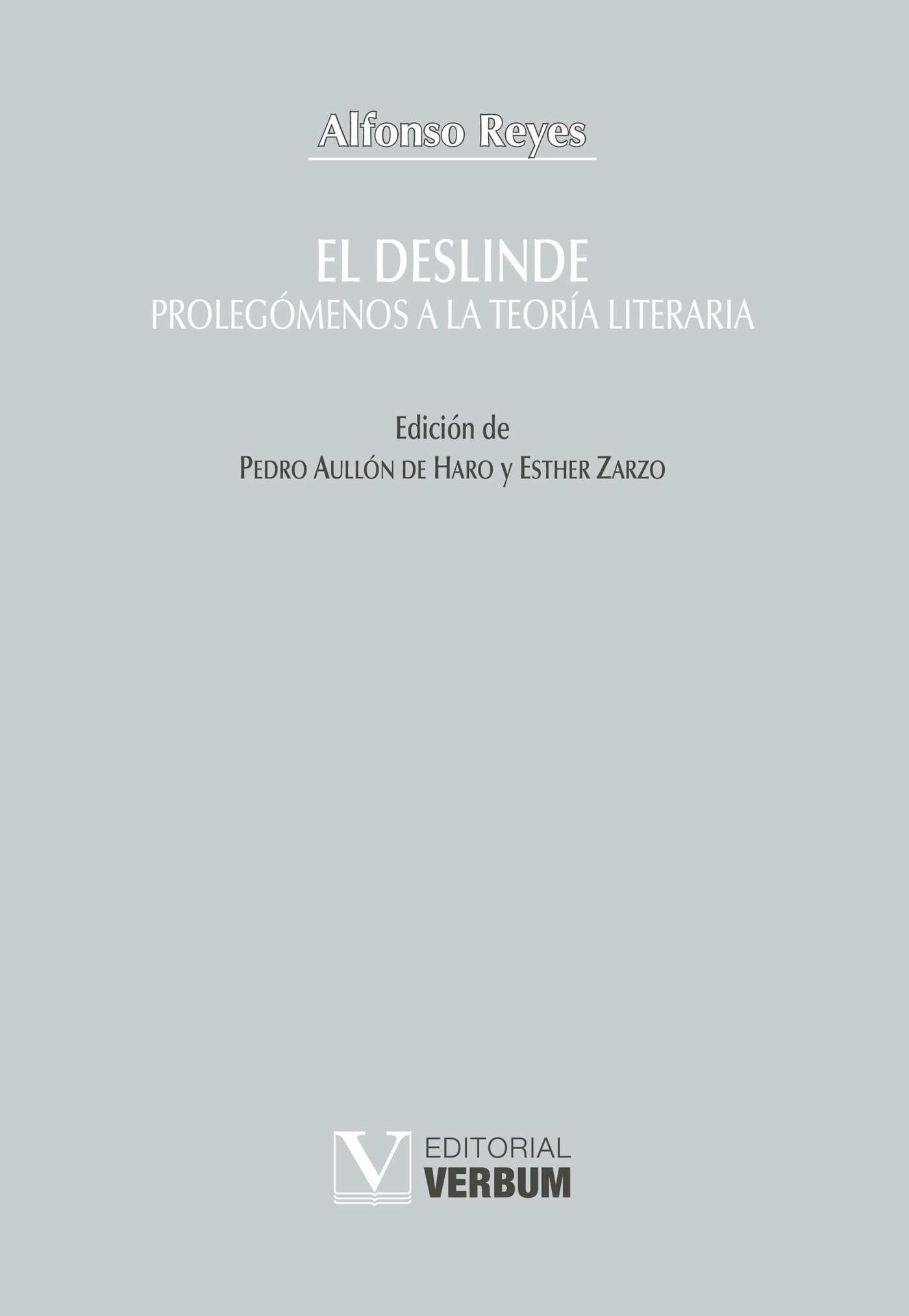 Portada de El deslinde