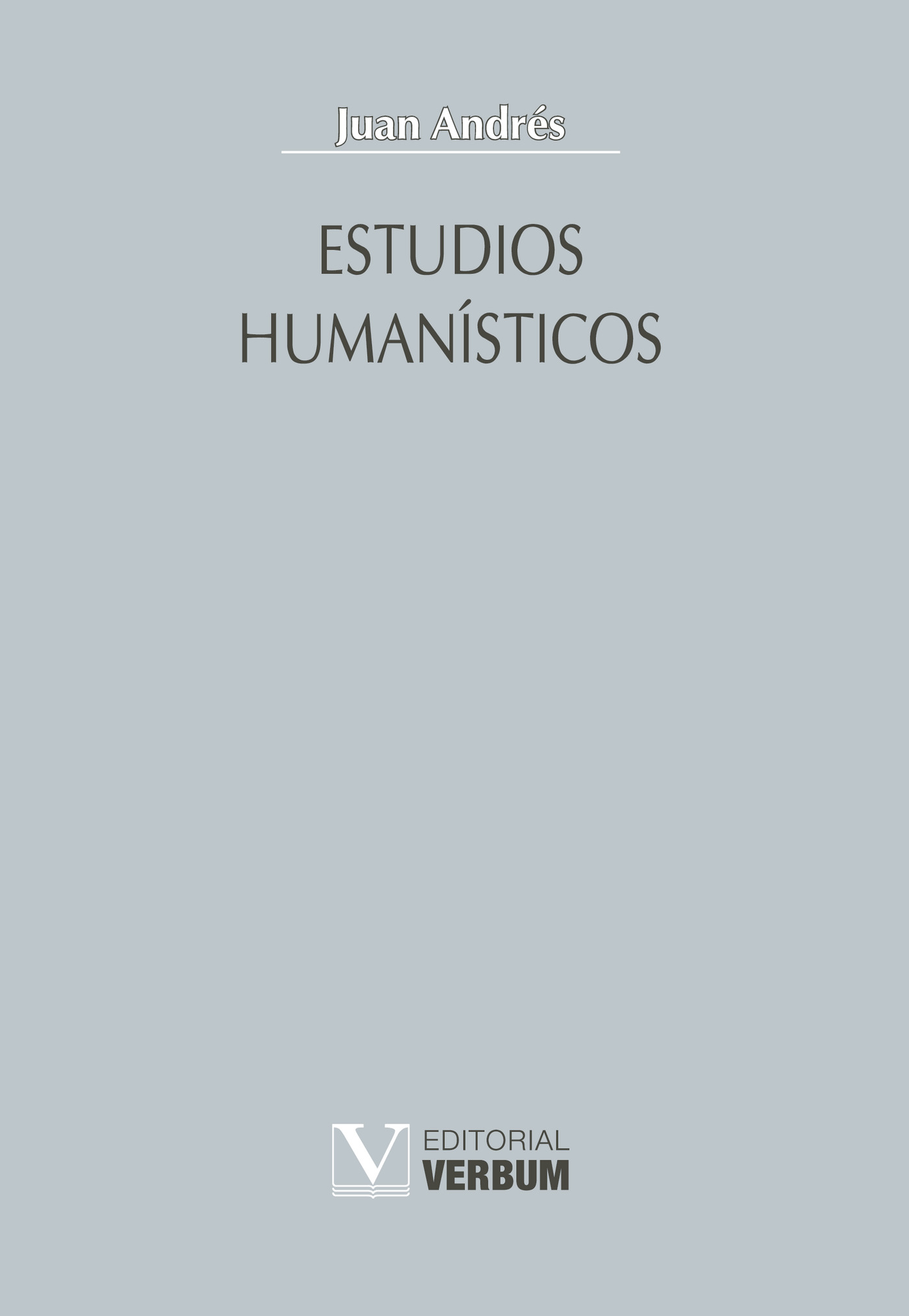 Portada de Estudios humanísticos · Juan Andrés