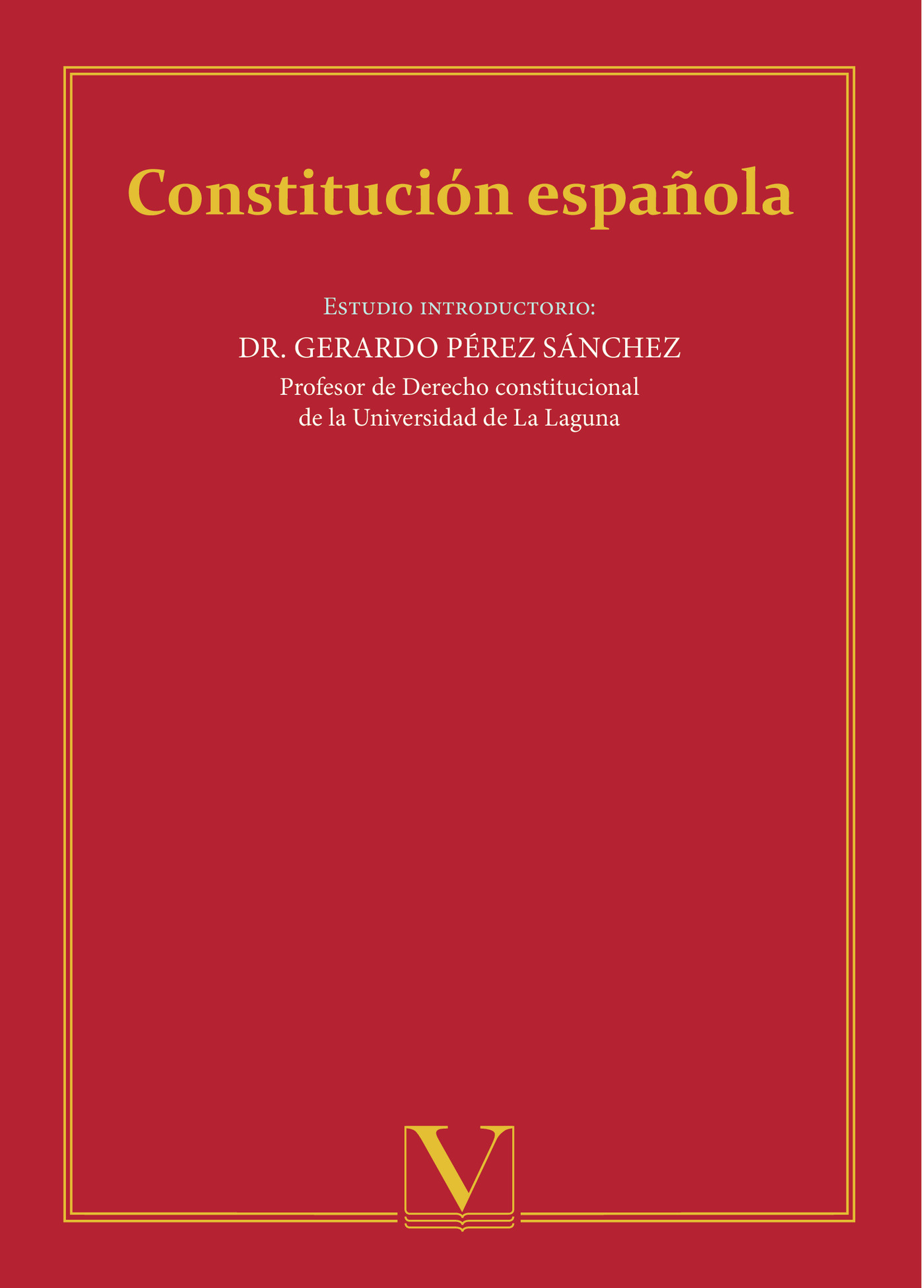 Portada de Constitución Española