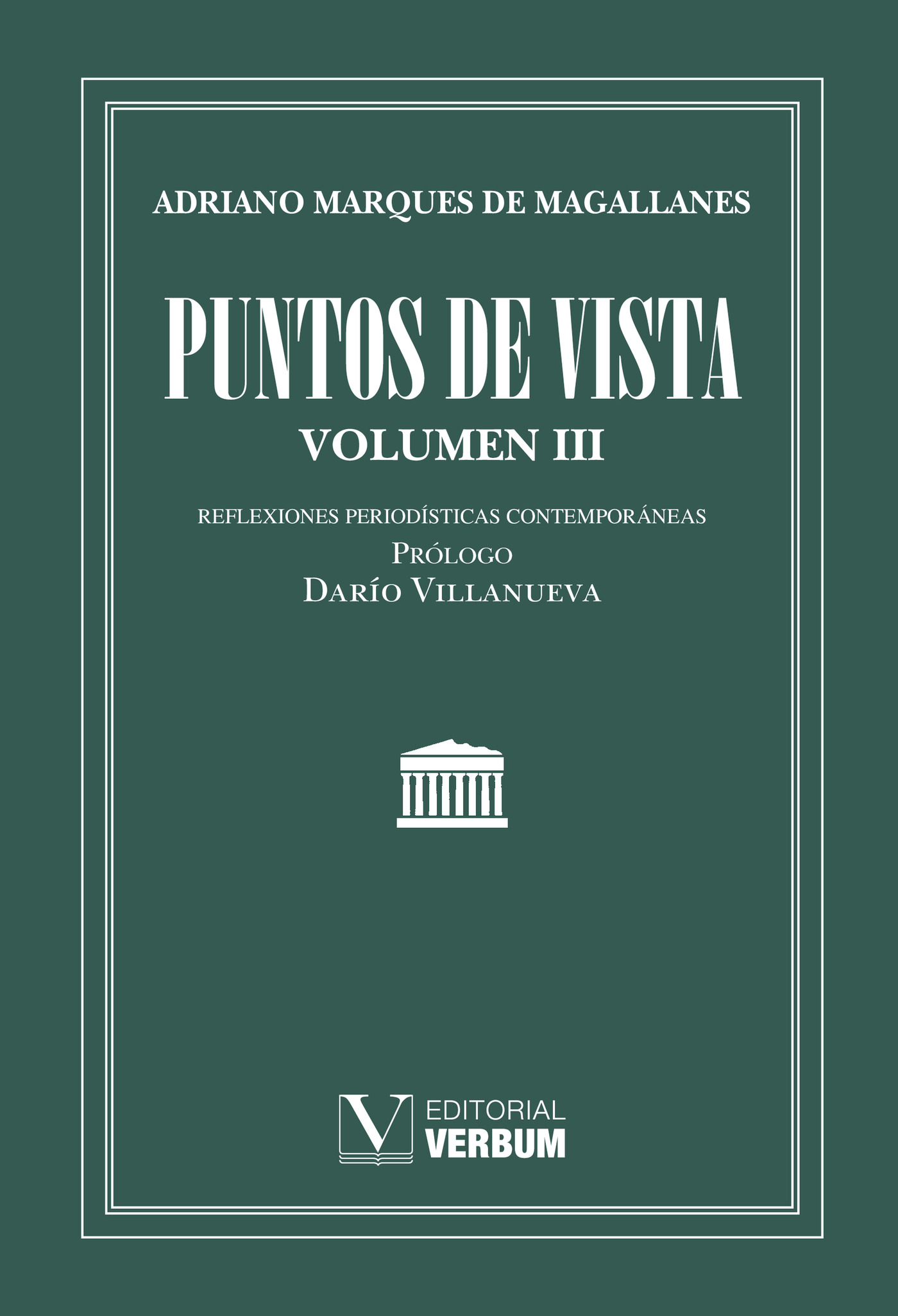 Portada de Puntos de vista III · Adriano Marques de Magallanes
