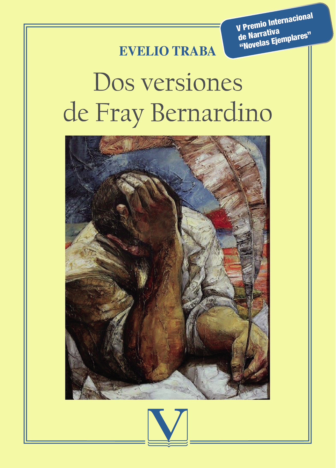 Portada de Dos versiones de Fray Bernardino · Evelio Trava