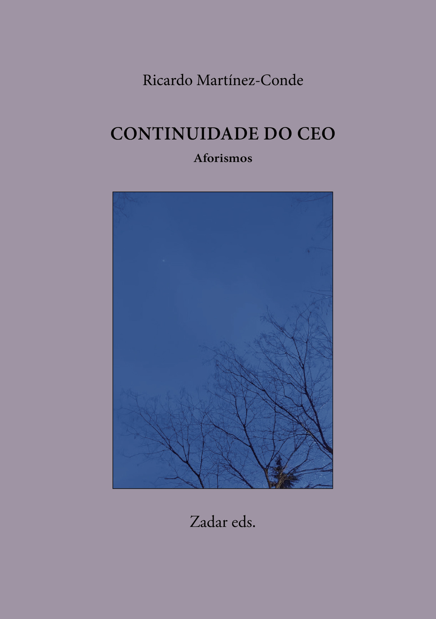 Portada de Continuidade do ceo