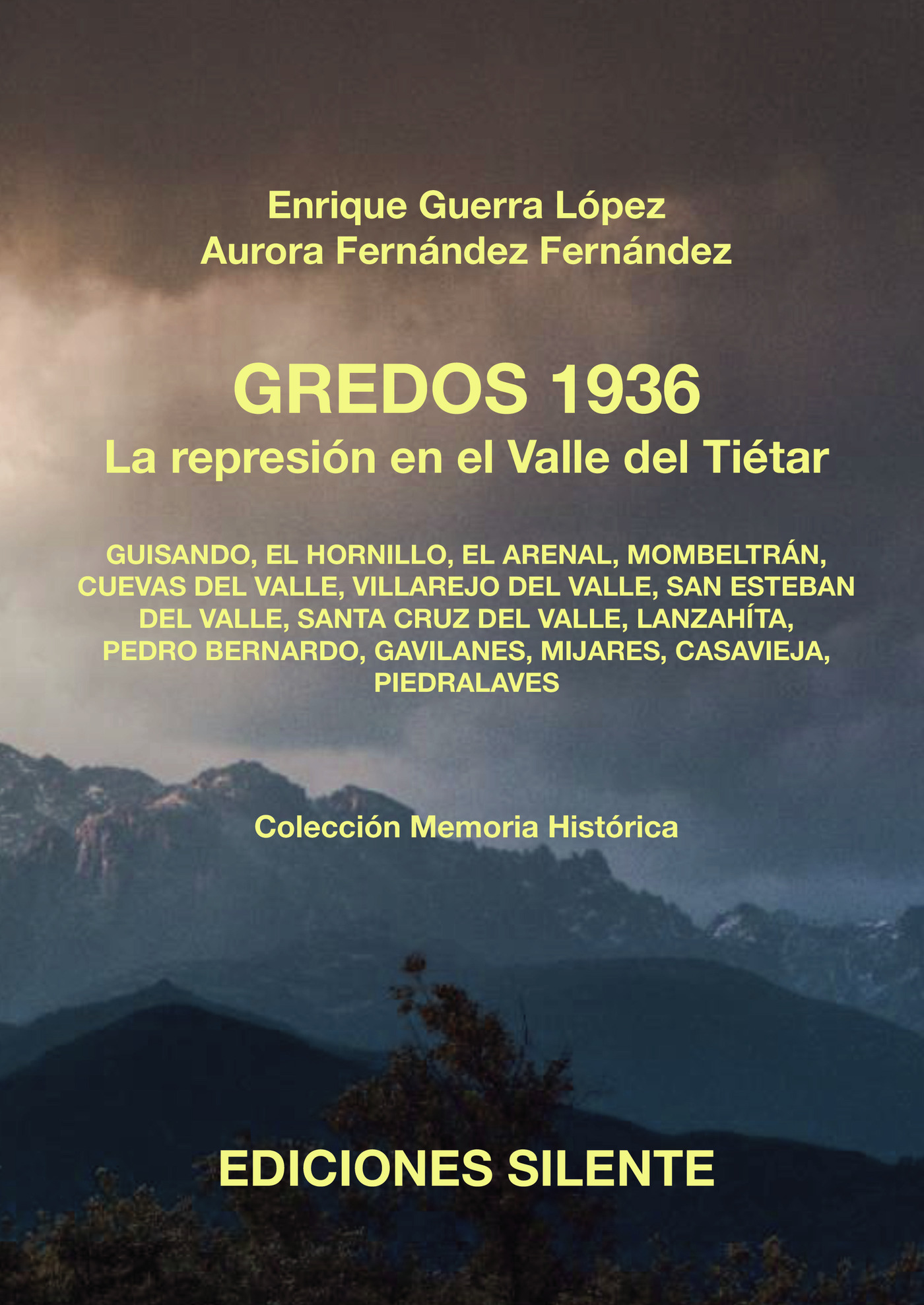 Portada de GREDOS 1936. La represión en el Valle del Tiétar