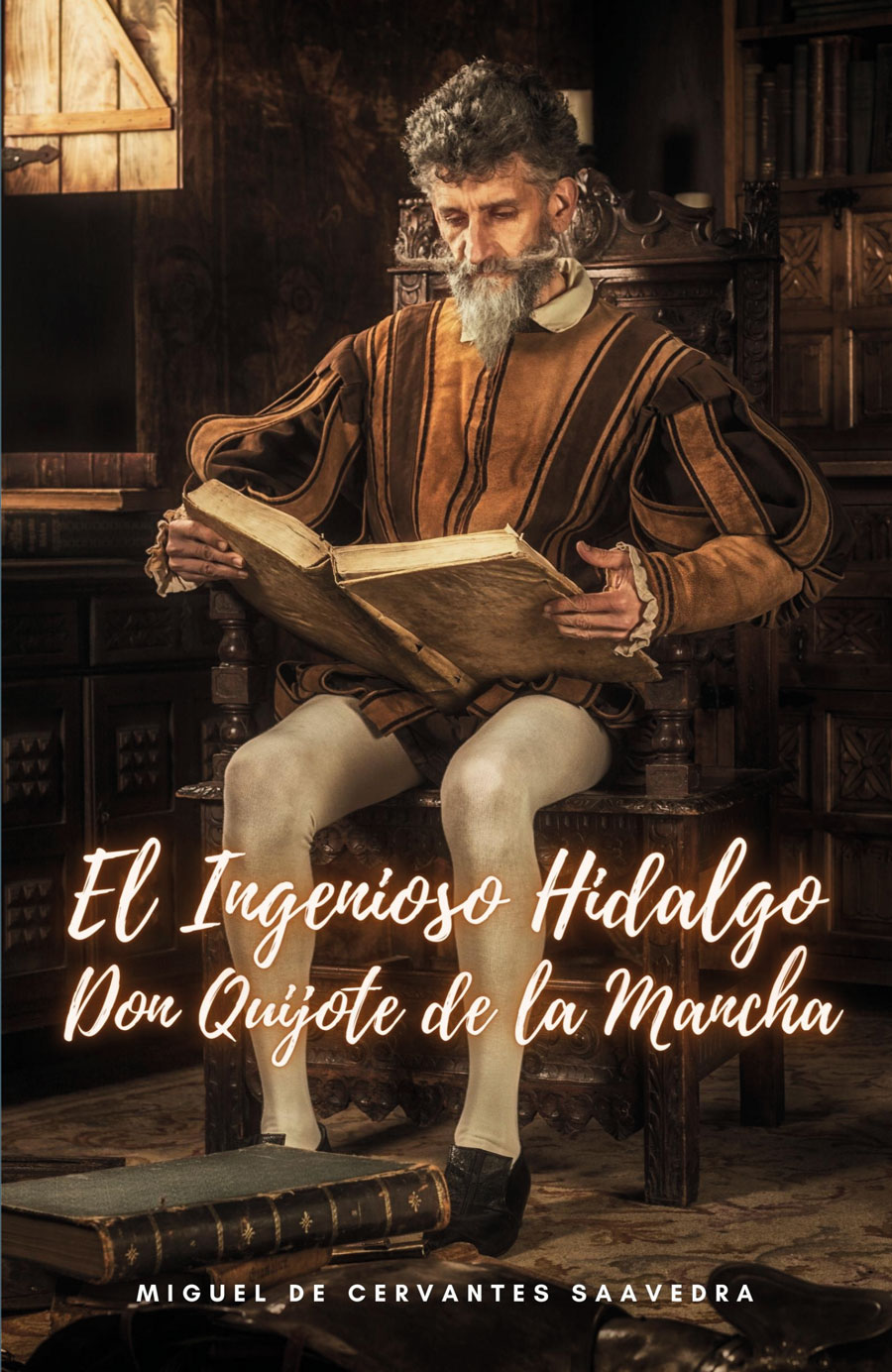 Portada de El Ingenioso Hidalgo Don Quijote de la Mancha
